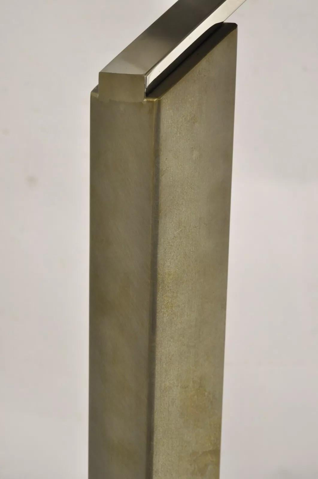 „Arquitectura“ Wolkenkratzer-Tischlampe aus Stahl und Metall von Sergio Orozco für Brueton im Angebot 5