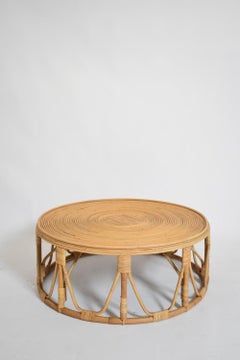 "Arrabida" 90cm rattan pouf stool.