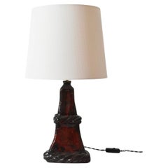 "Arrabida" rope 33cm red and blue table lamp, Barracuda edition.