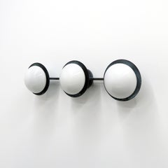 Arraid Outdoor Flushmount Light by Gallery L7 in Brass & Opaline Glass