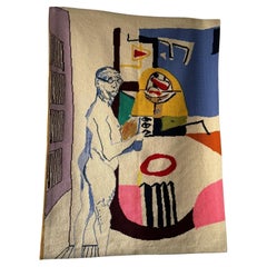 Arraiolos Rug with Le Corbusier Represented