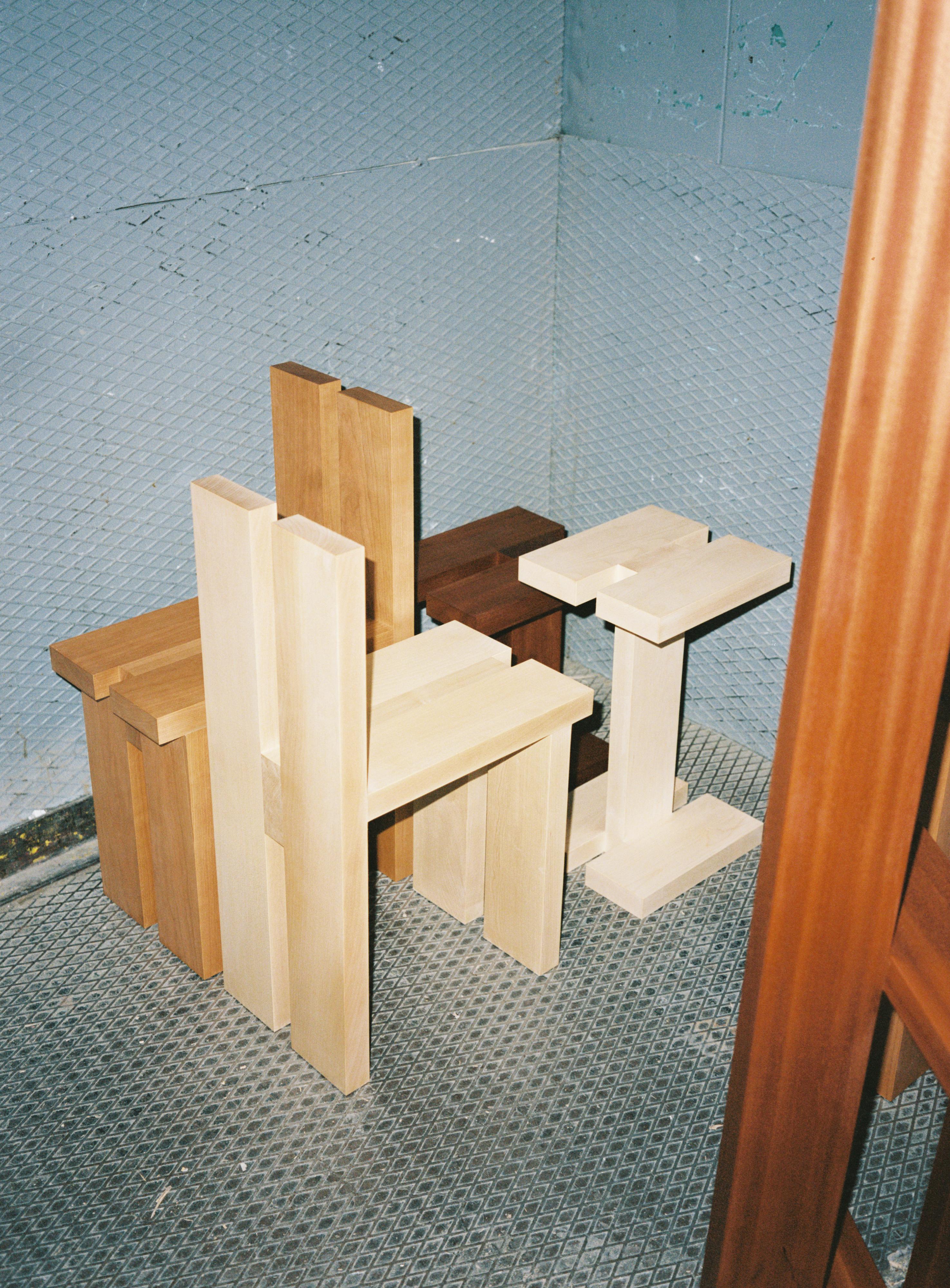 Swedish ARRANGEMENT #11 (Side Table) Maple by Nick Ross For Sale