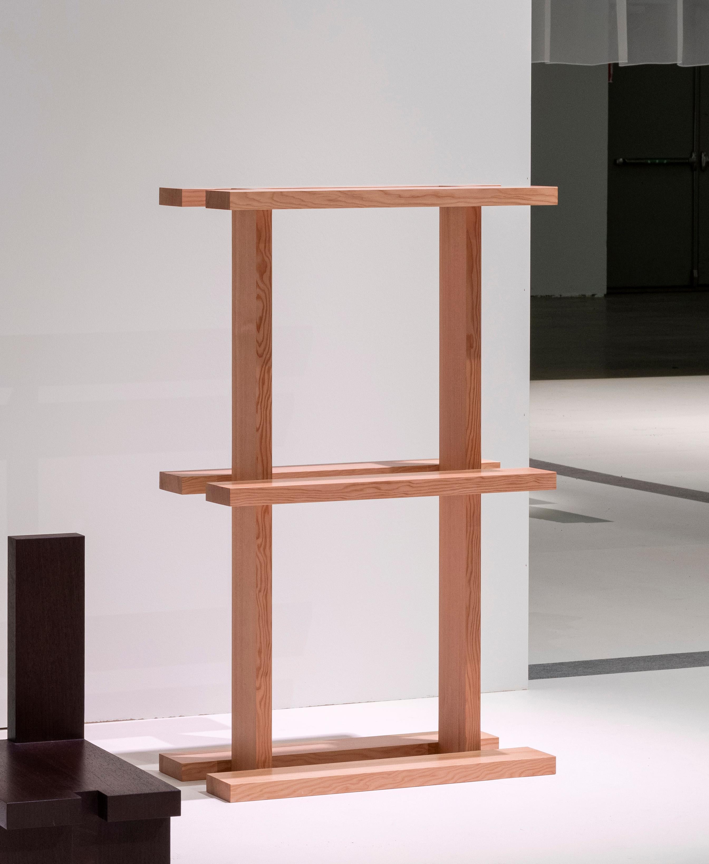 Oiled ARRANGEMENT #14 (Double Shelf) Oregon Pine by Nick Ross For Sale