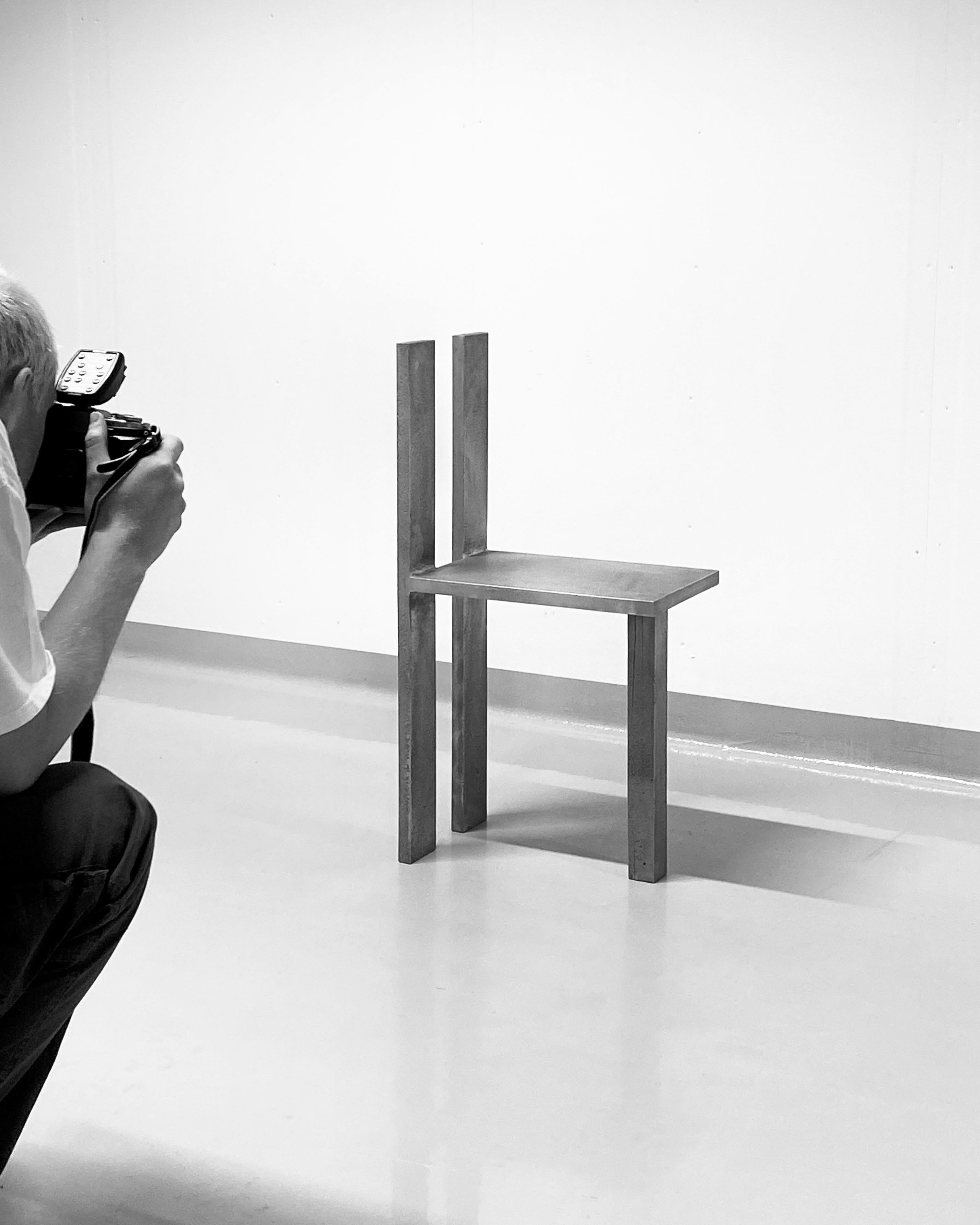 Swedish ARRANGEMENT #4 (Chair) Aluminium by Nick Ross For Sale
