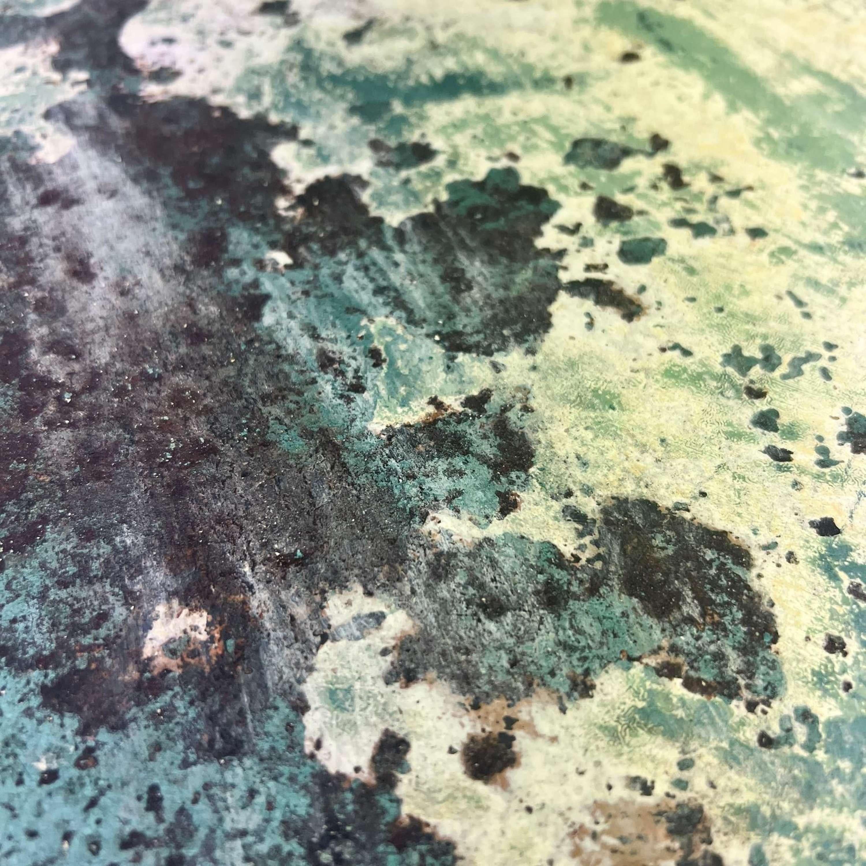 Arras Garden Bistro Table Scraped Paint 3