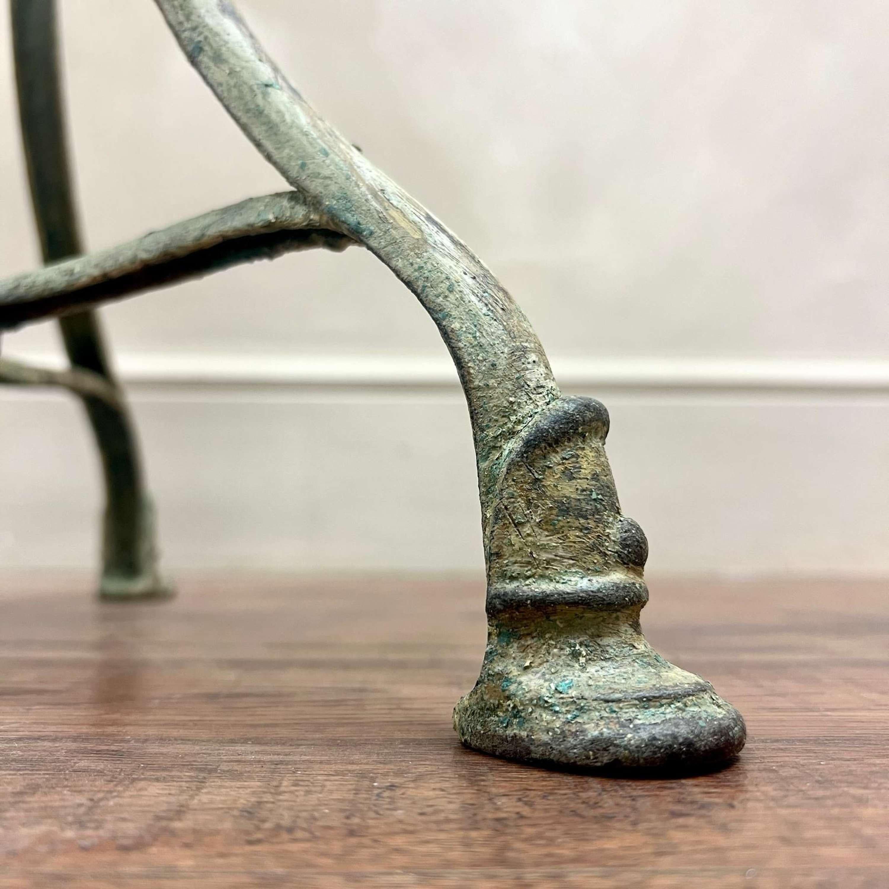 Arras Garden Bistro Table Scraped Paint 4