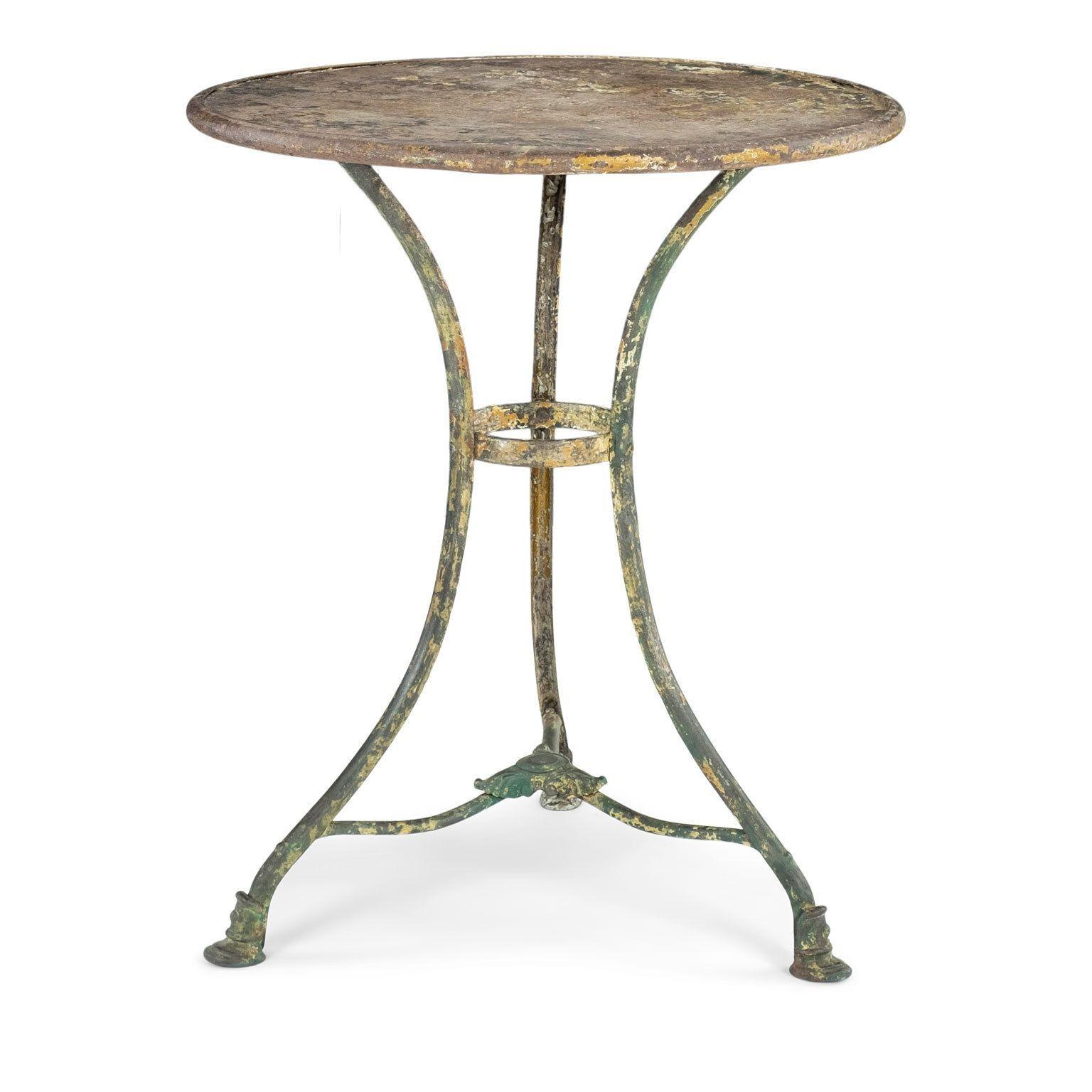 French Arras Iron Garden Table For Sale