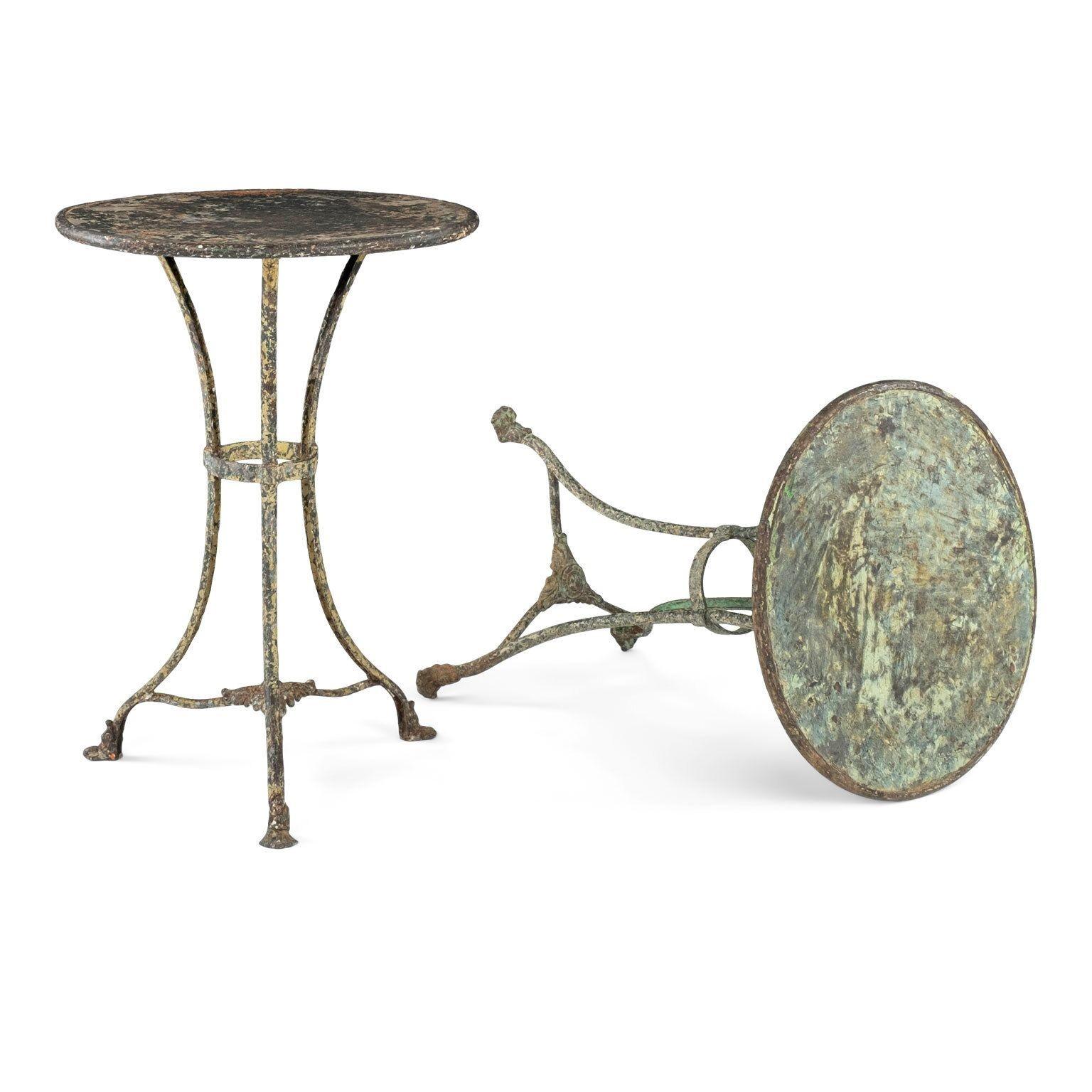 19th Century Arras Painted Iron Garden Table For Sale