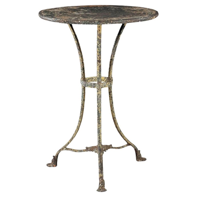 Arras Painted Iron Garden Table For Sale at 1stDibs