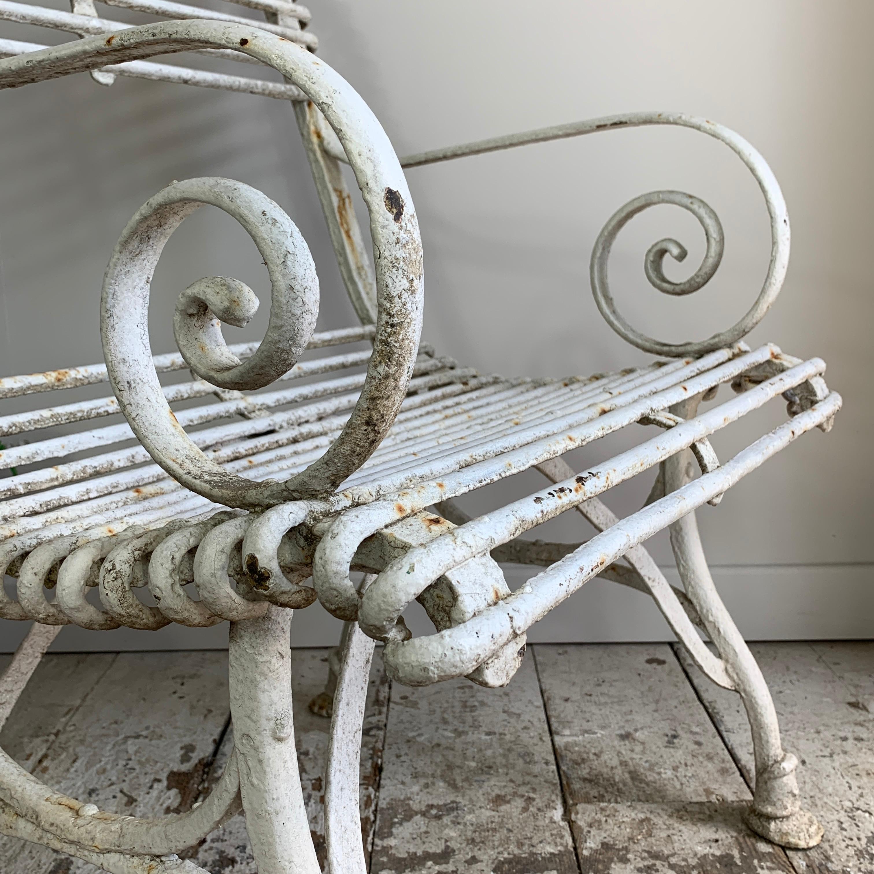 Forged Arras Saint Sauveur Garden Chair, circa 1910