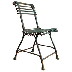 Antique Arras Saint Sauveur Garden Chair, circa 1910
