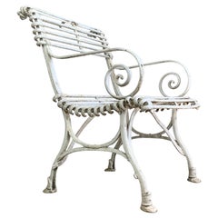 Antique Arras Saint Sauveur Garden Chair, circa 1910