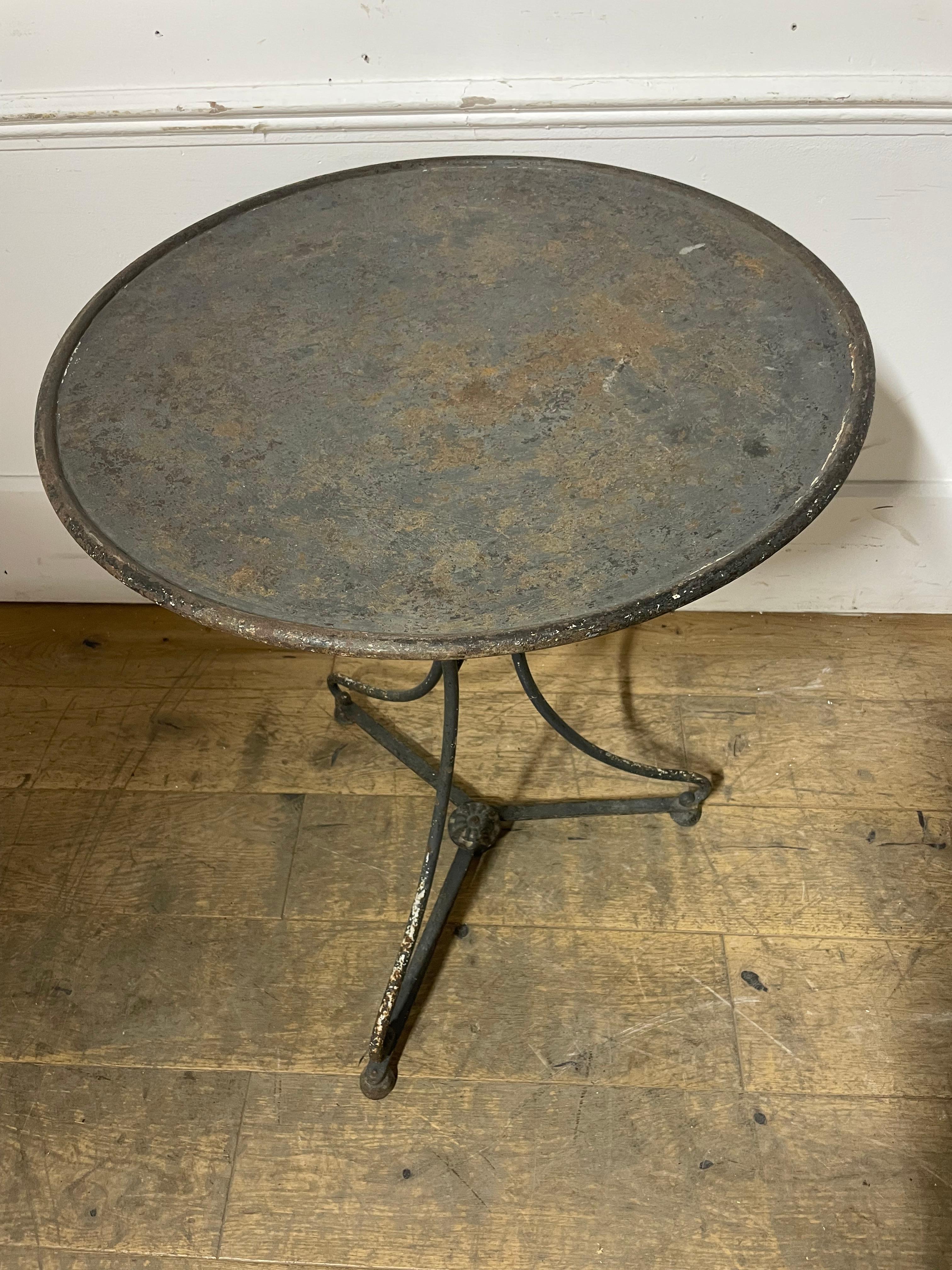 Mid-19th Century Arras style folding Bistro table / Garden table