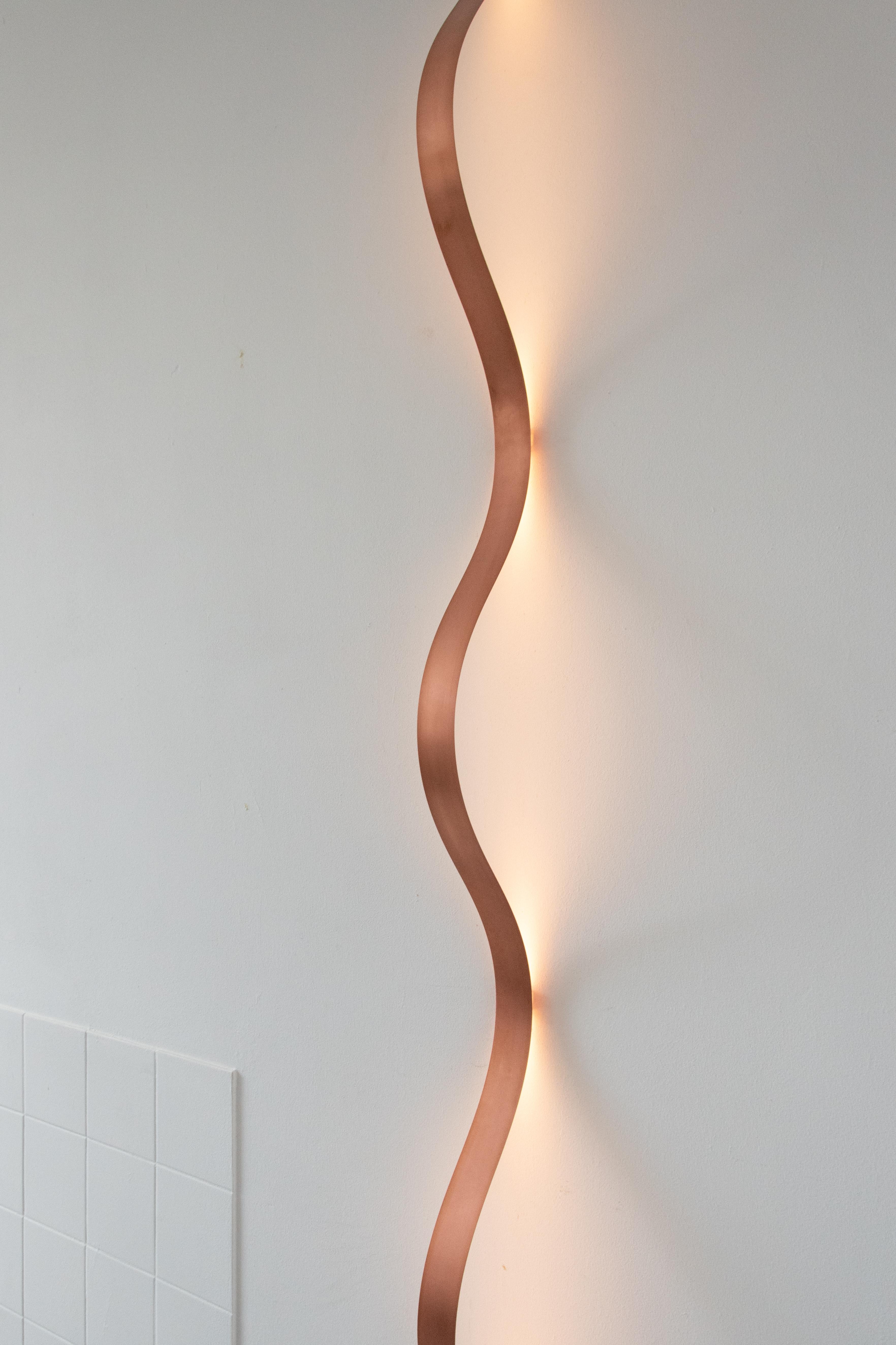 [ARRAY] Sine Light - Wall Lamp (Copper) For Sale 3