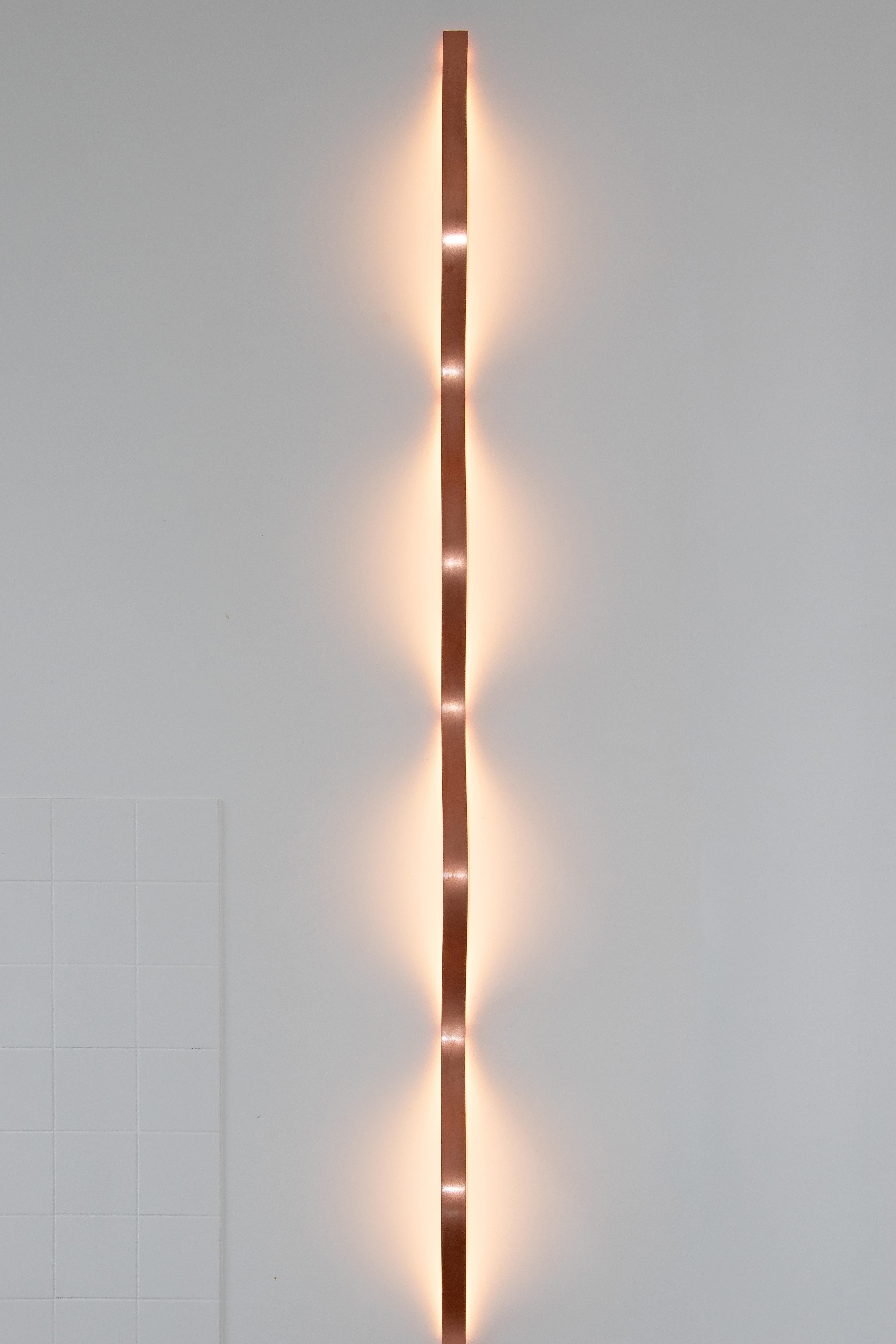 Modern [ARRAY] Sine Light - Wall Lamp (Copper) For Sale