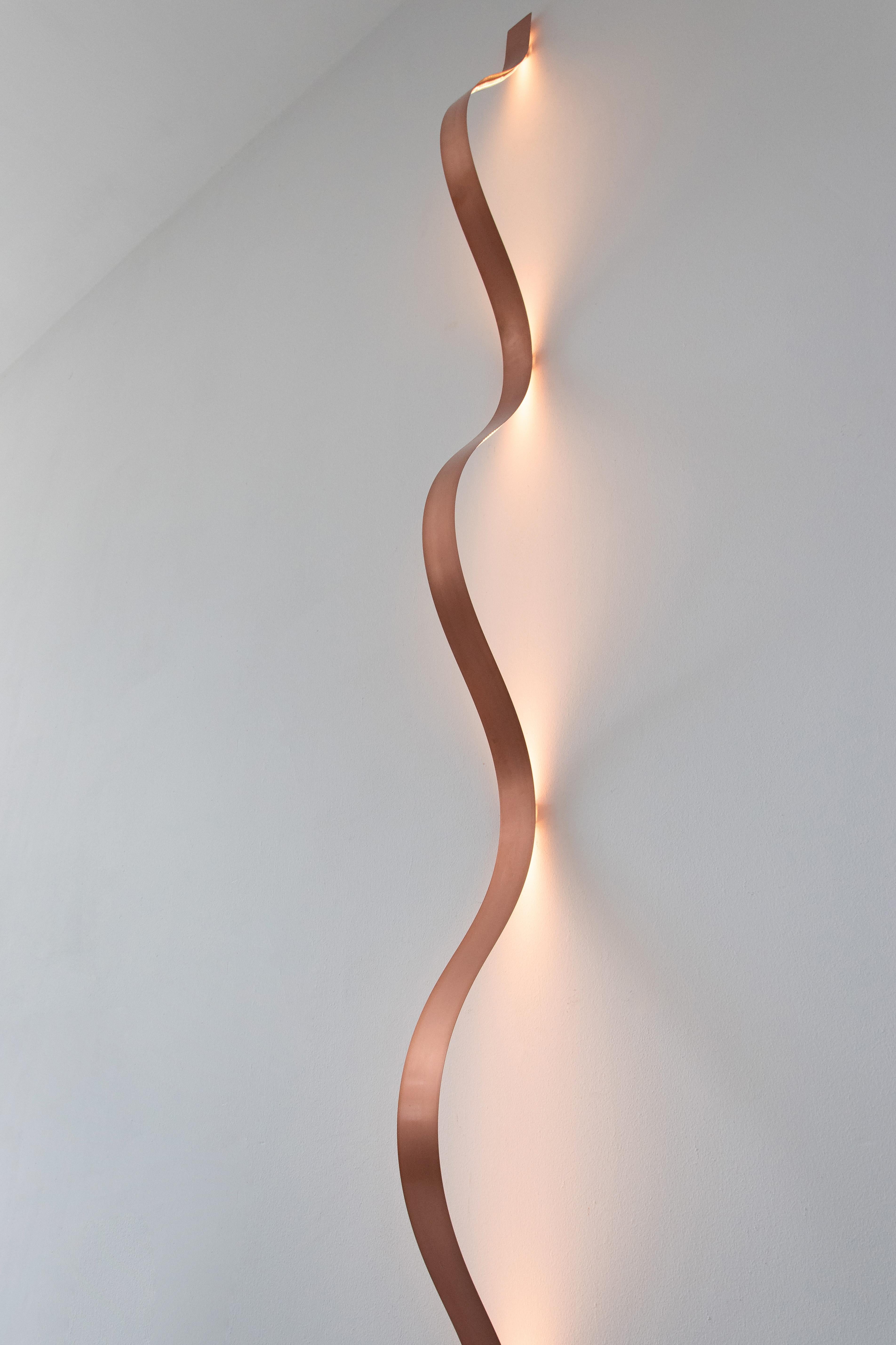 [ARRAY] Sine Light - Wall Lamp (Copper) For Sale 1