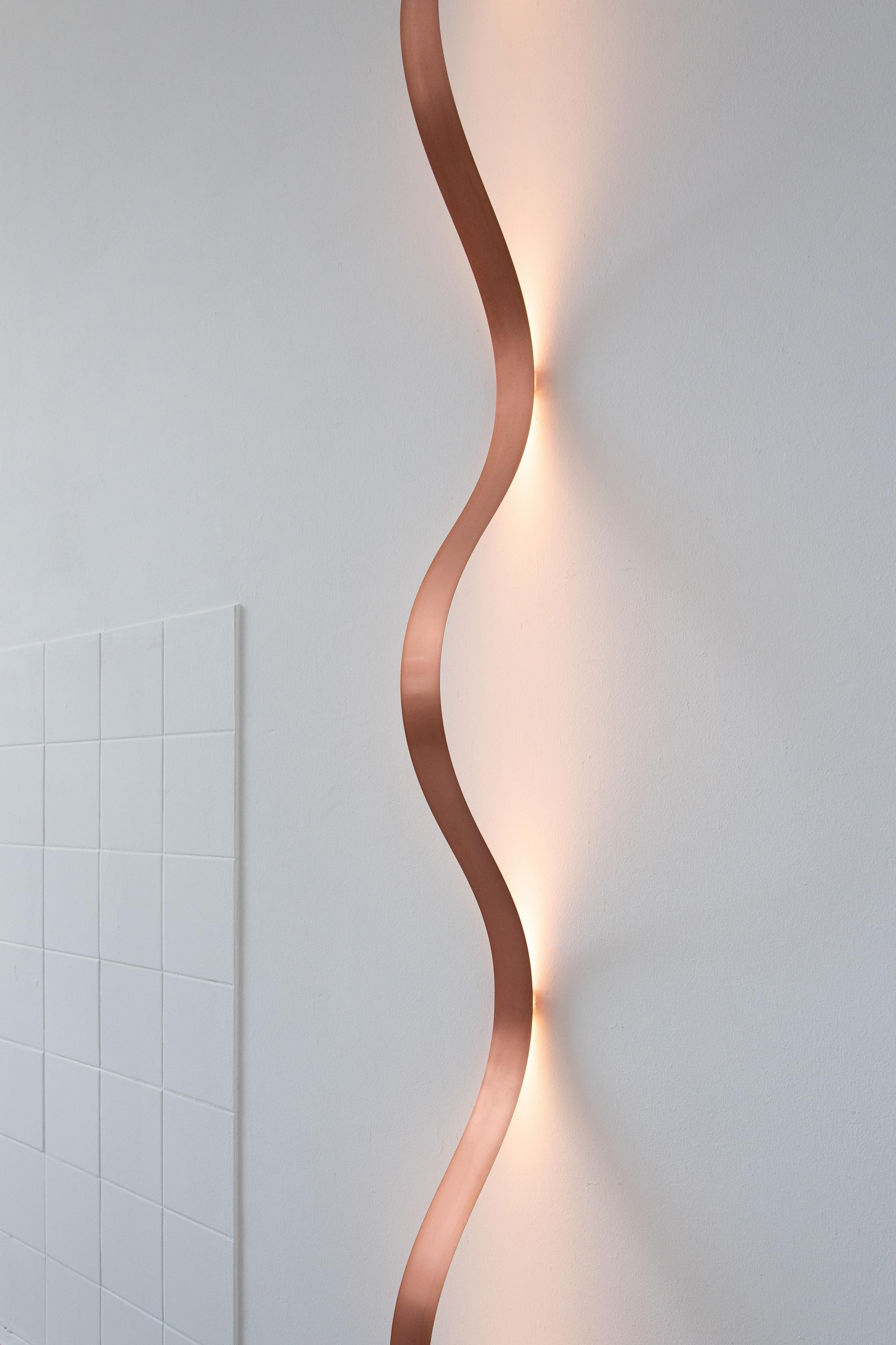[ARRAY] Sine Light - Wall Lamp (Copper) For Sale 2
