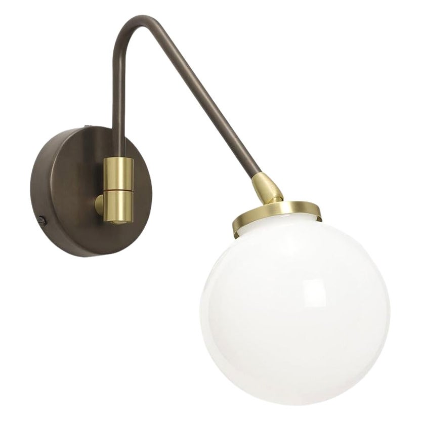 Array Single Opal Wall Lamp by CTO Lighting For Sale