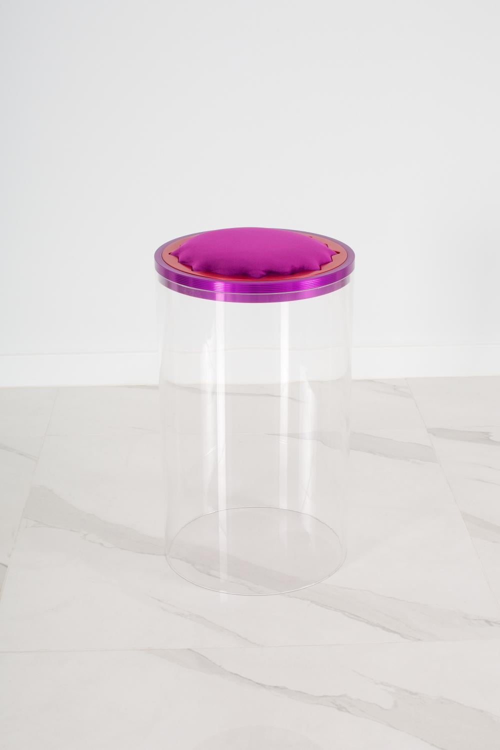 Post-Modern Arrayanes Floating Stool by May Arratia, Customizable Colors For Sale