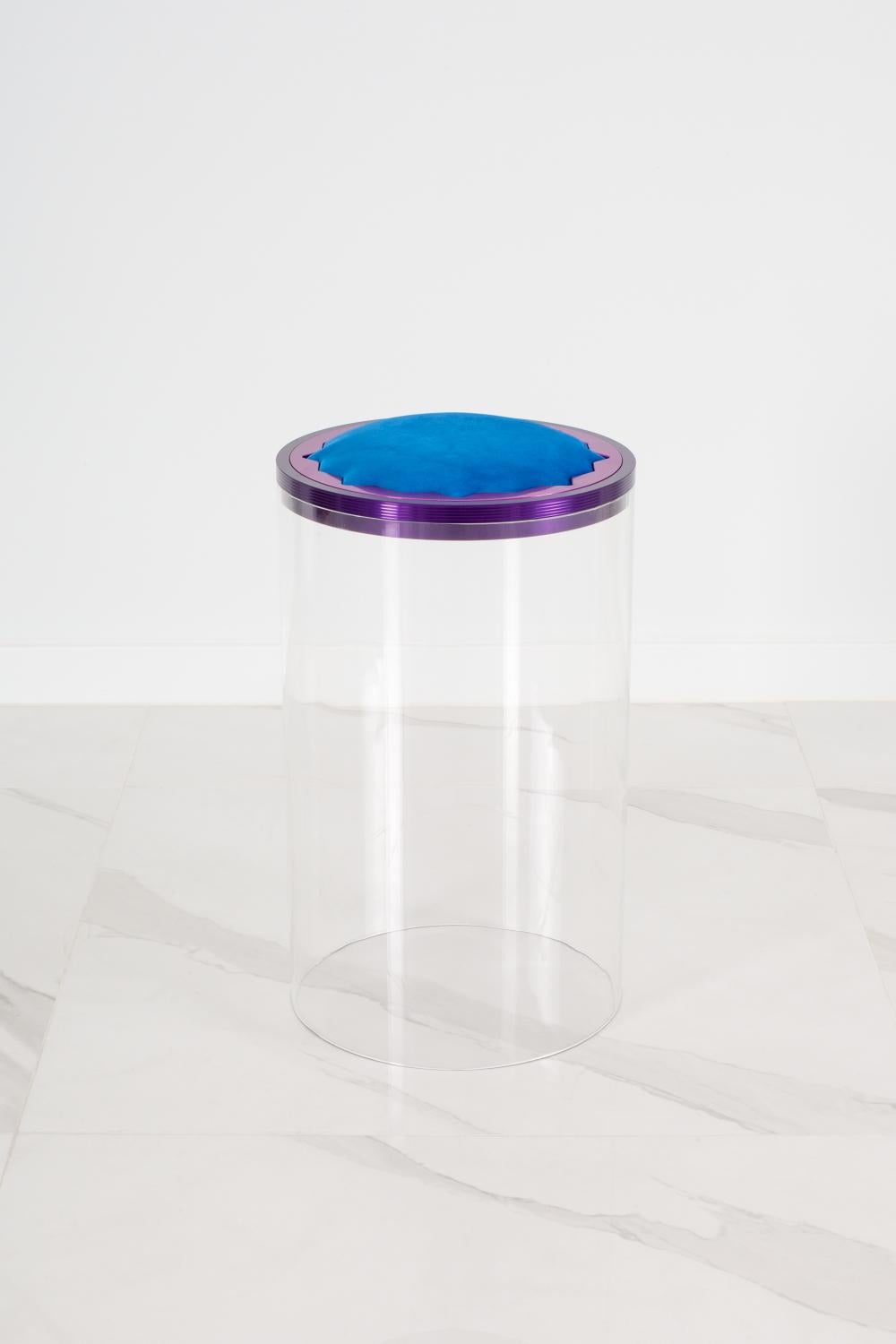 Spanish Arrayanes Floating Stool by May Arratia, Customizable Colors For Sale