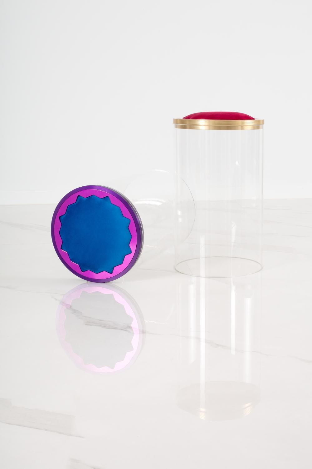 Arrayanes Floating Stool by May Arratia, Customizable Colors In New Condition For Sale In Logrono, ES