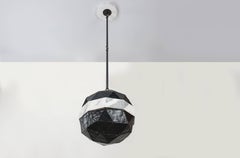 Array_Single in Slate, Brass, Marble, Glass Contemporary Pendant by Kalin Asenov