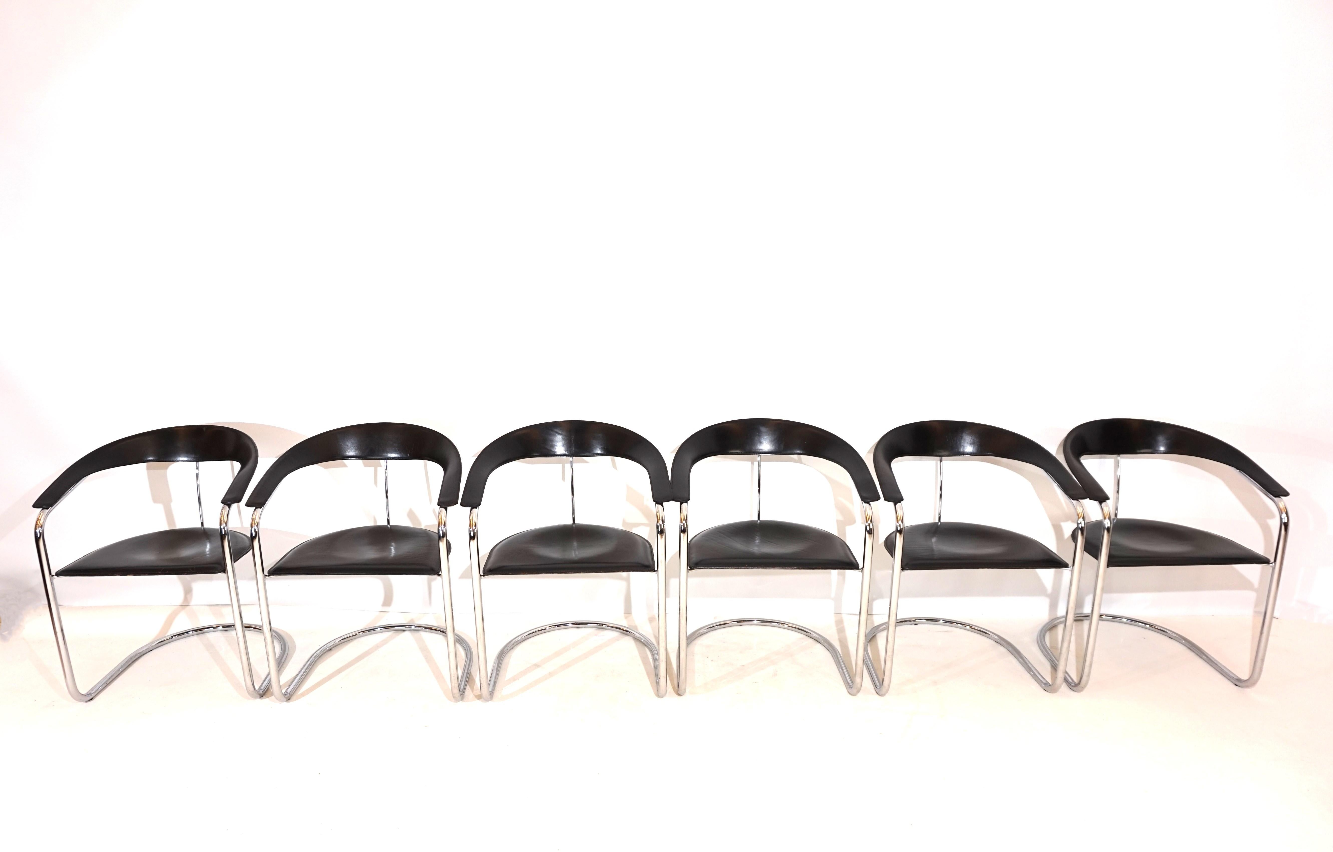 italien Ensemble de 6 chaises de salle à manger Arrben Canasta
