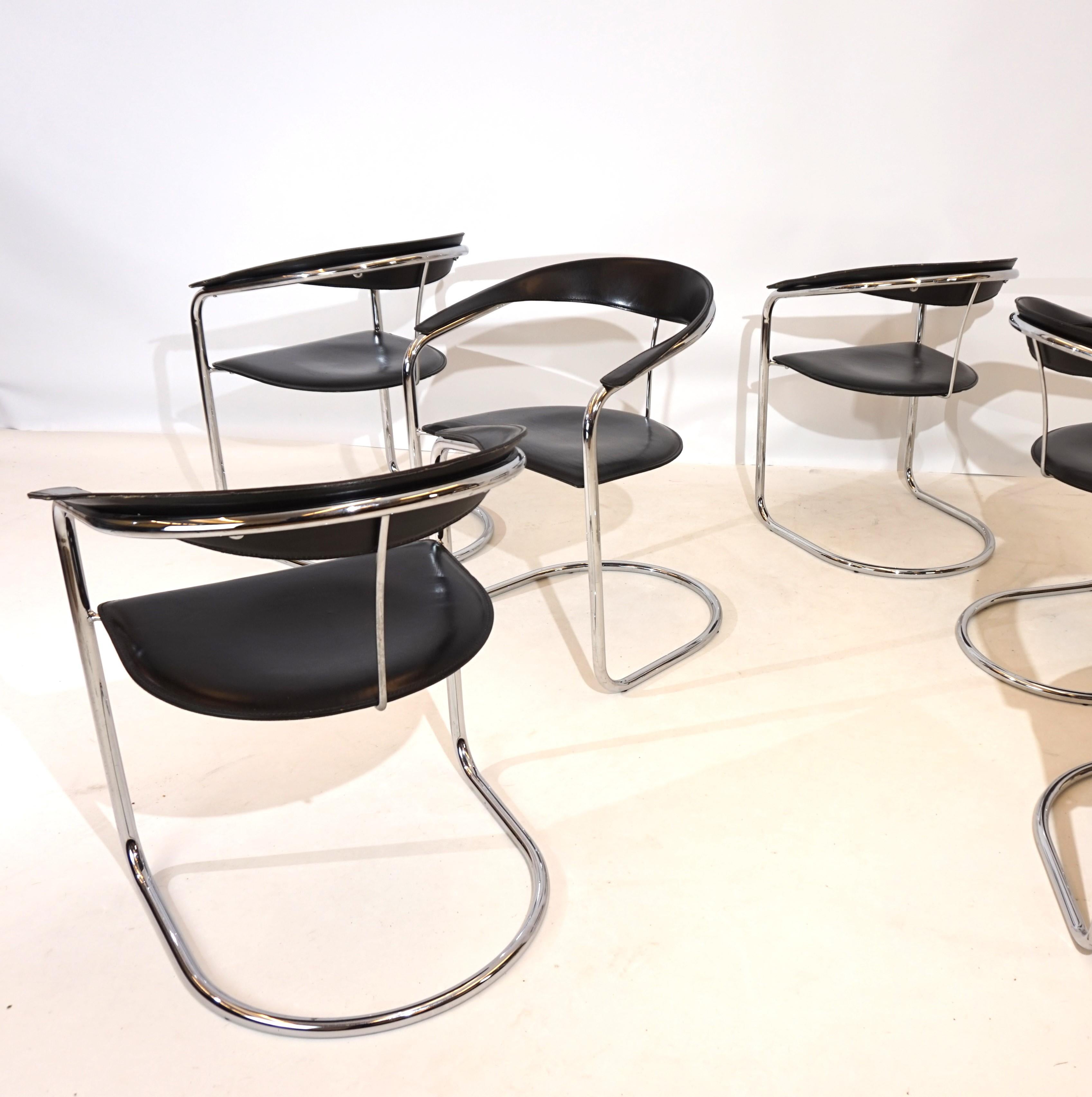 Cuir Ensemble de 6 chaises de salle à manger Arrben Canasta