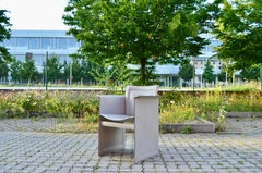 Arrben Italy Modern Grey Saddle Leather Dining Chair Model Solaria