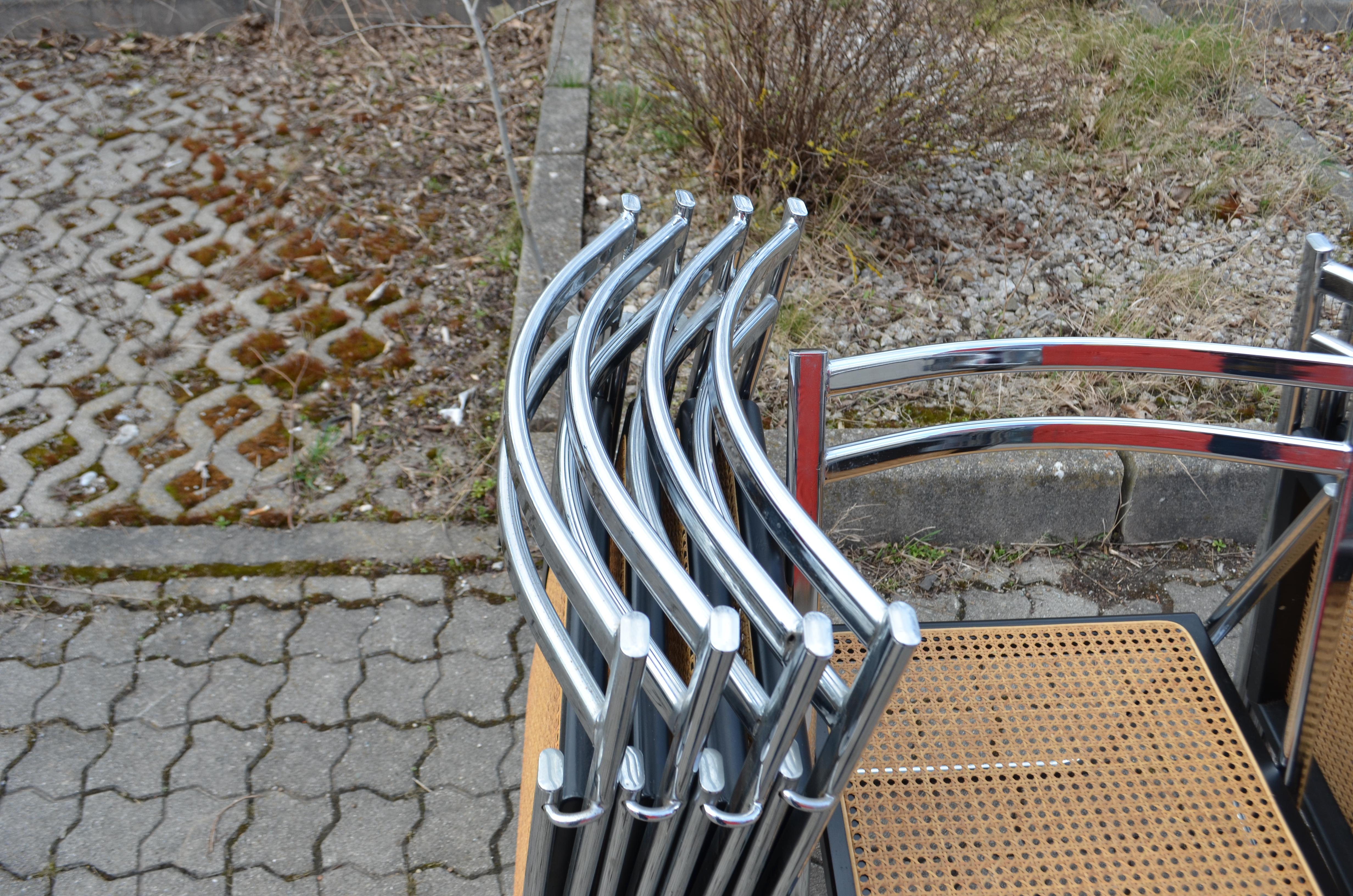 Arrben Italy Vintage Folding Chair Cane 1 / 16 For Sale 5