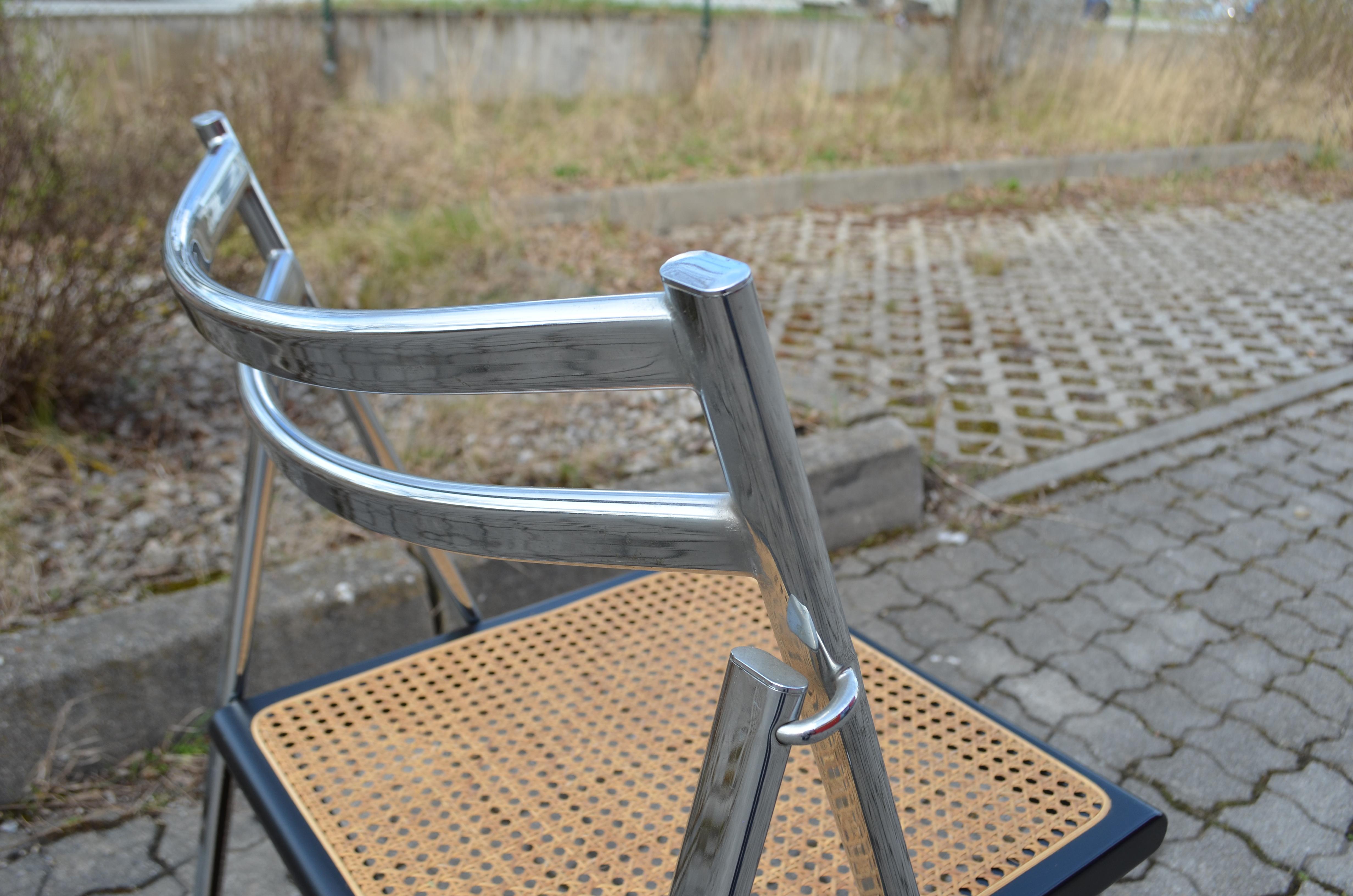 Arrben Italy Vintage Folding Chair Cane 1 / 20 In Good Condition For Sale In Munich, Bavaria