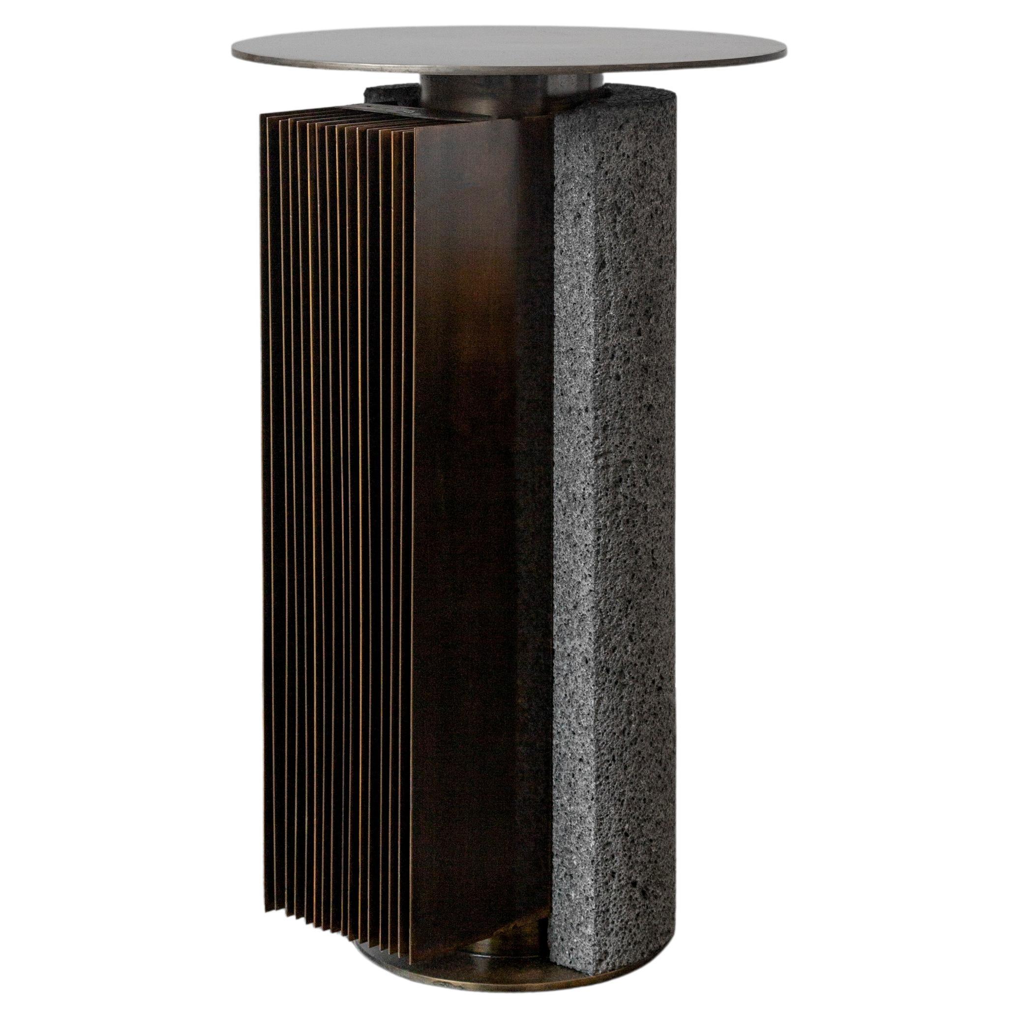 Arrebol Rayado Side Table by STUDIOROCA For Sale