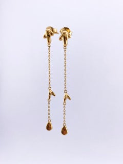 Arrecife Earrings in 24K Gold-Plated Bronze by xMartaja