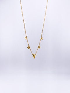 Arrecife Necklace in 24K Gold-Plated Bronze by xMartaja