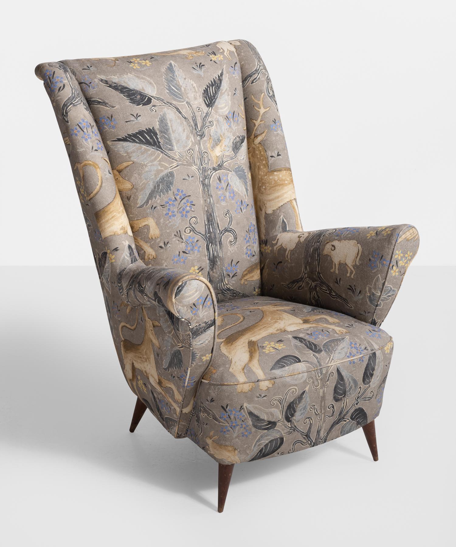 Arredamenti ISA Linen Armchair, Italy, circa 1950

Wonderful form, newly upholstered in pewter grey arden linen by Zoffany.