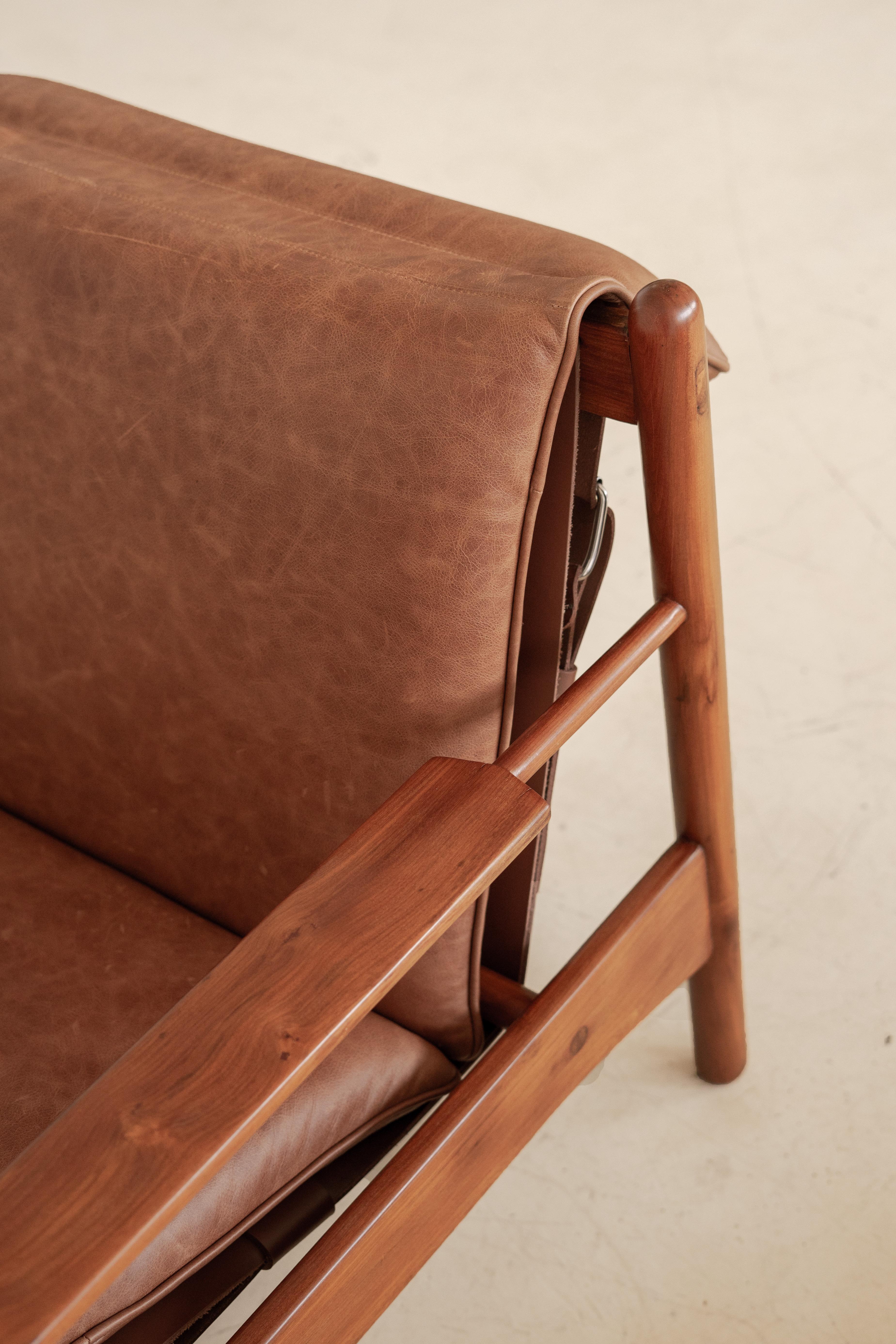 Fauteuils Arredamento en caviuna massif, 1960, Milieu du siècle, Brésil en vente 13