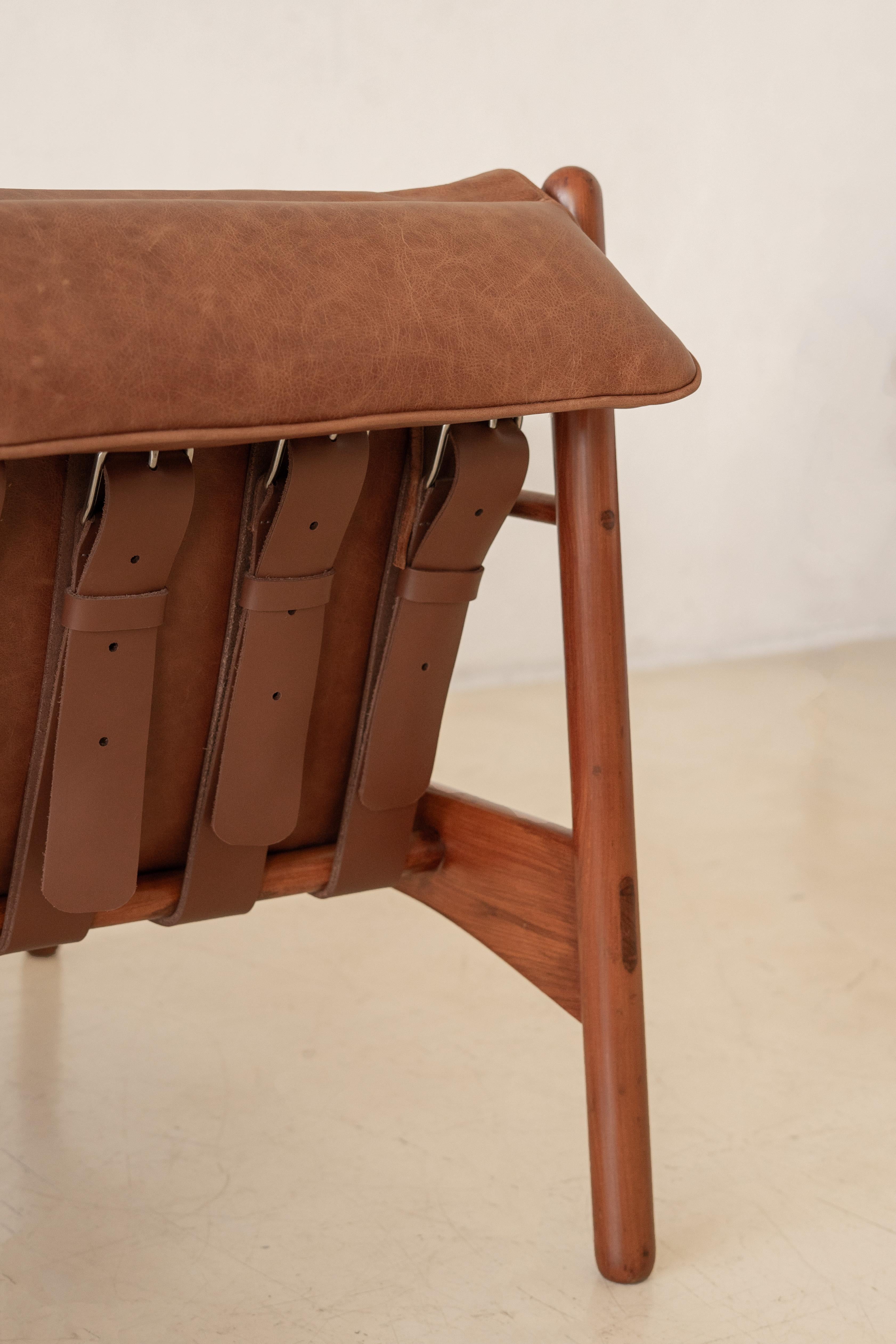Fauteuils Arredamento en caviuna massif, 1960, Milieu du siècle, Brésil en vente 2