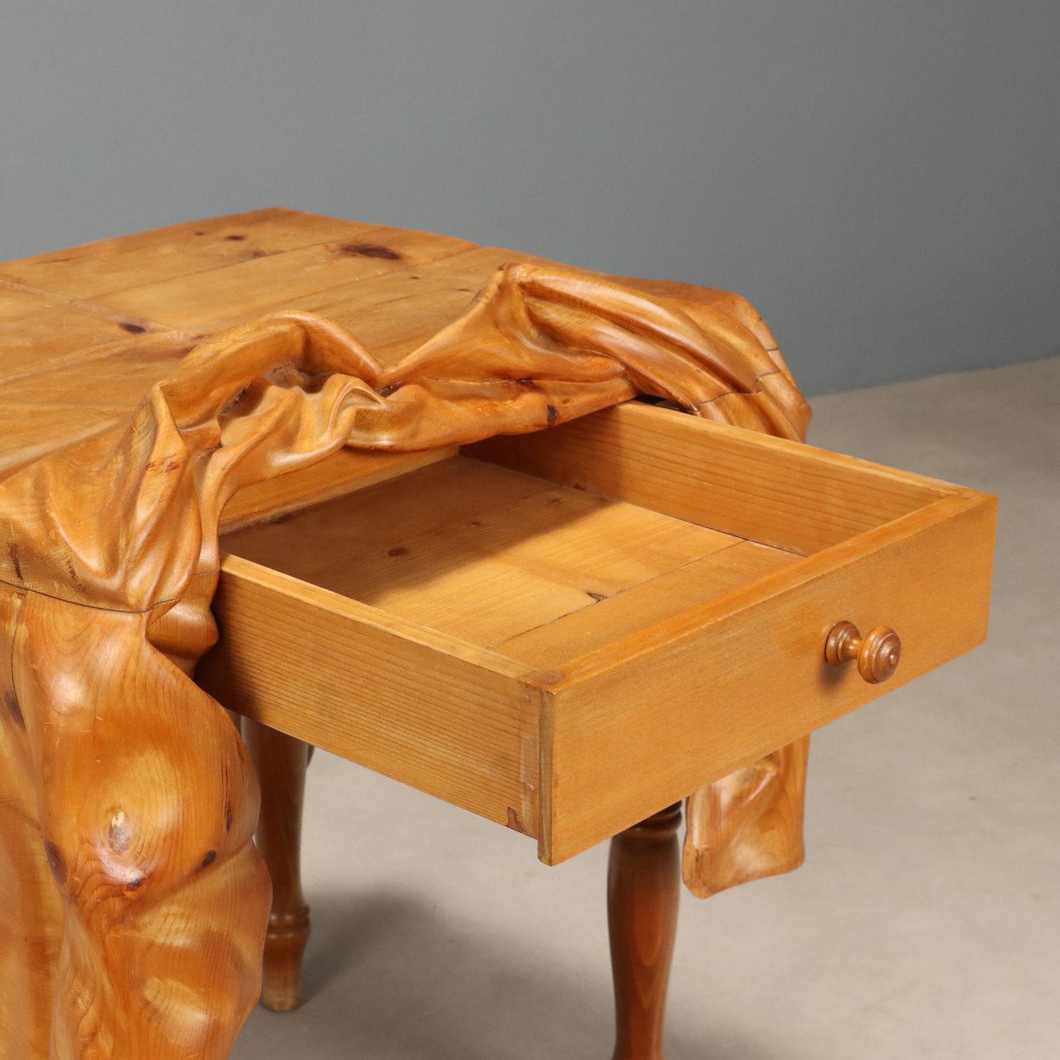 Italian Furniture by Livio de Marchi 'Coffee Table with Tablecloth' 2000s For Sale