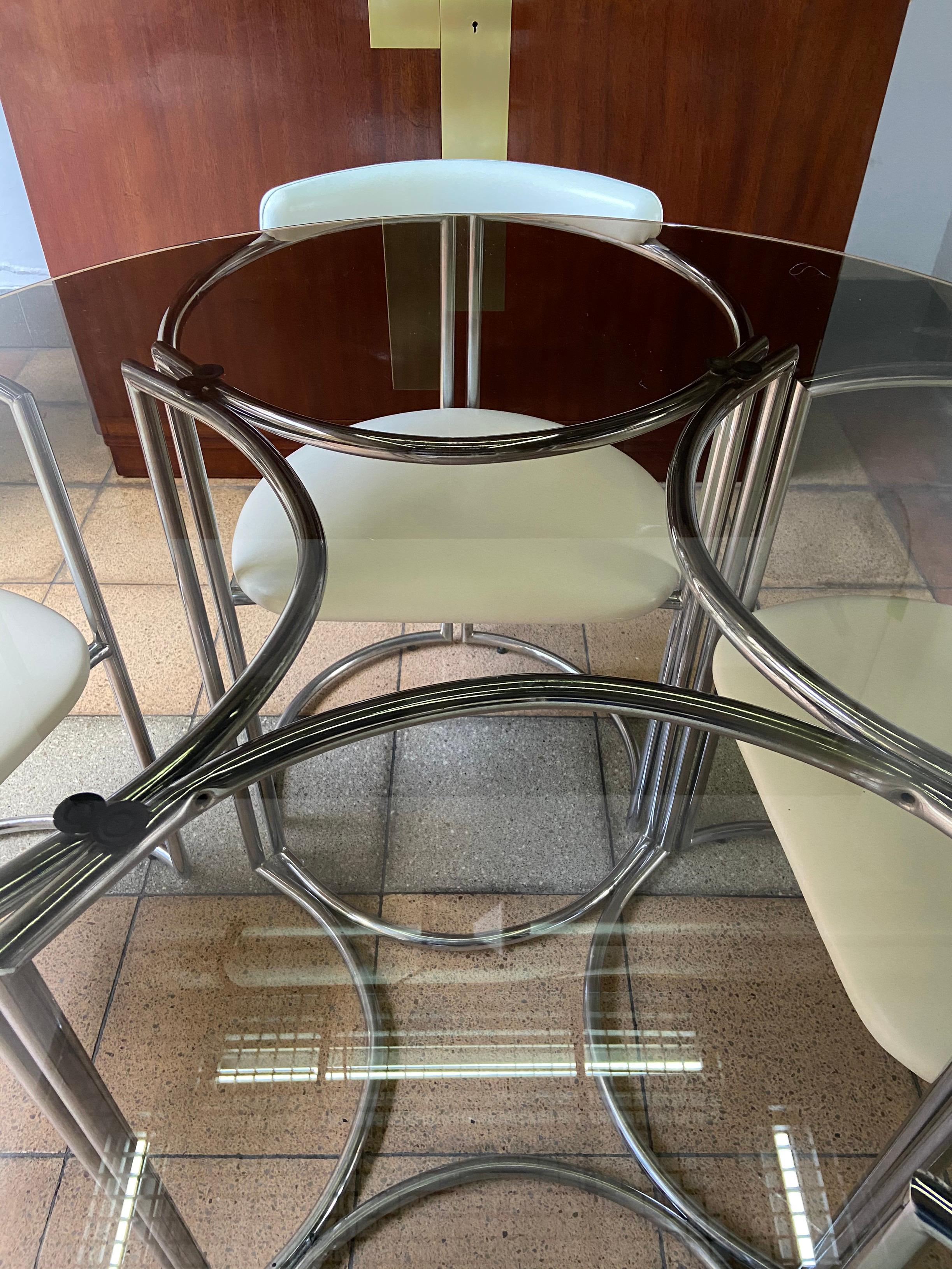 Late 20th Century Arredo Paderno, Set of Table and 4 Chairs Set, Italy, 1972