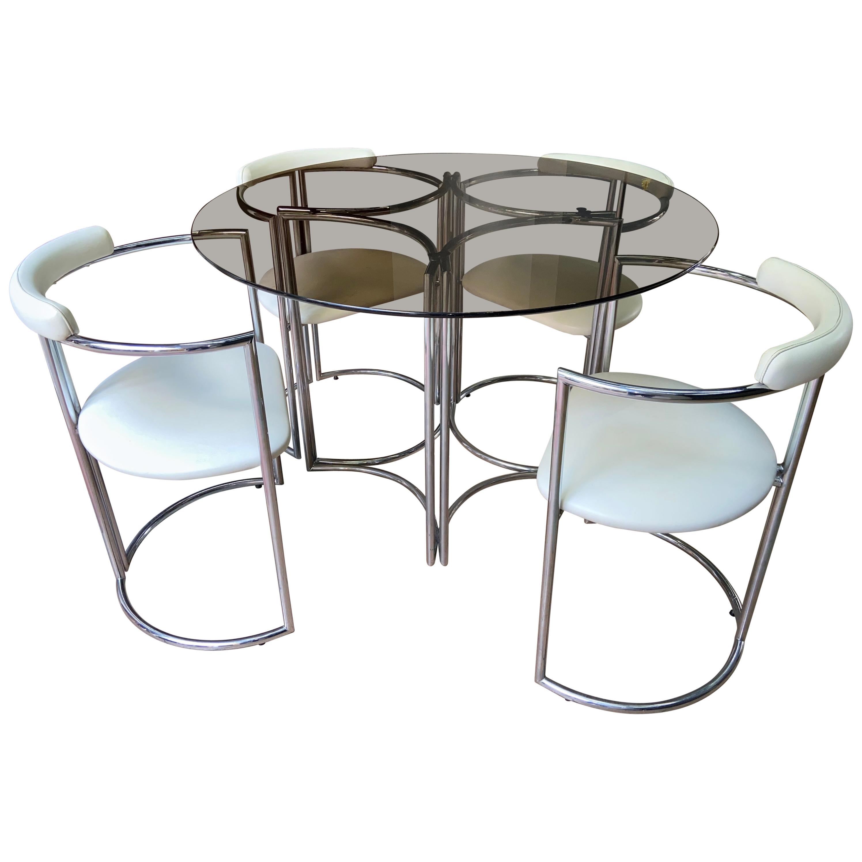 Arredo Paderno, Set of Table and 4 Chairs Set, Italy, 1972