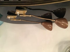 Arredoluce “Angelo Lelii “ Sconces Brass Metal 1950 Italy