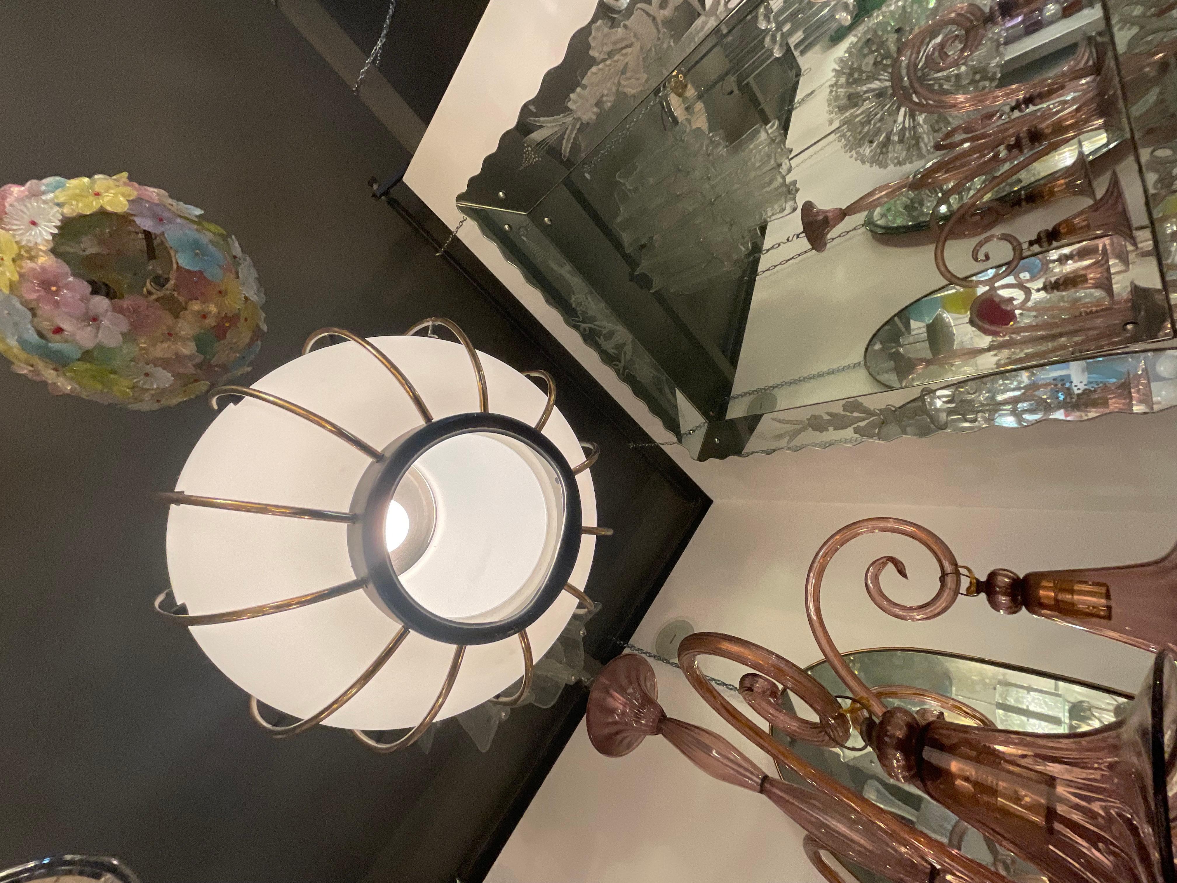 ARREDOLUCE - Angelo LELLI - attributed chandelier - Made in ITALY 1950s For Sale 3