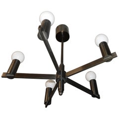 Mid-Century Modern zugeschriebene Mid-Century Modern-Periode  Italienisch Kronleuchter Licht