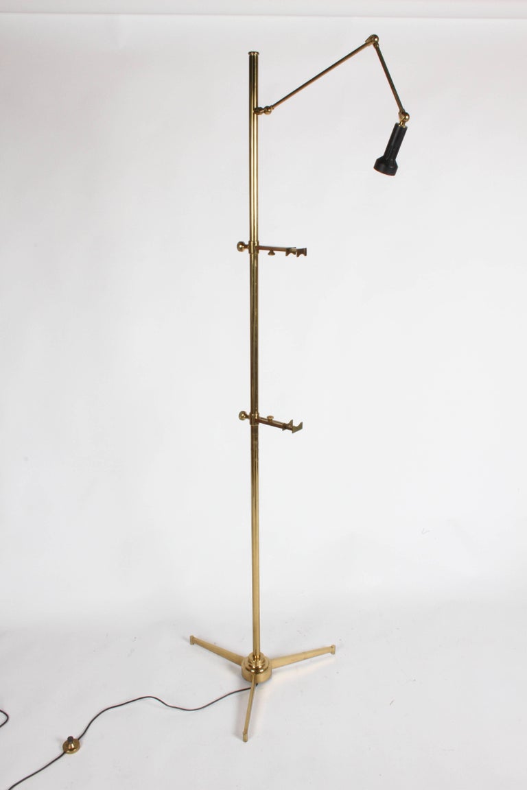 Arredoluce Brass Art Easel with Lamp by Angelo Lelli at 1stDibs