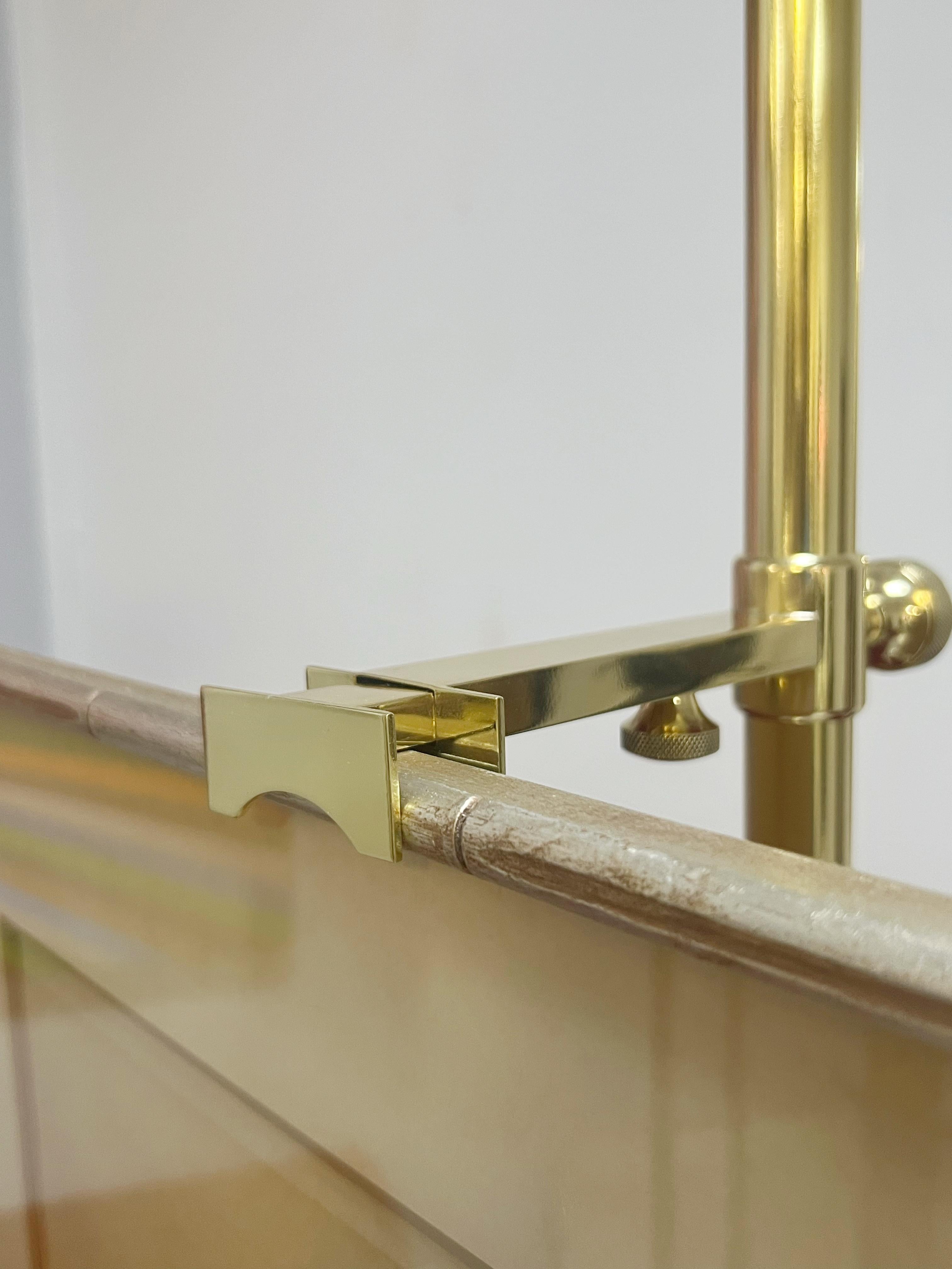 Arredoluce Brass Easel Cavalletto Floor Lamp by  Angelo Lelia 2