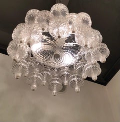 Lustre Arredoluce en verre de Murano et fer, 1961, Italie