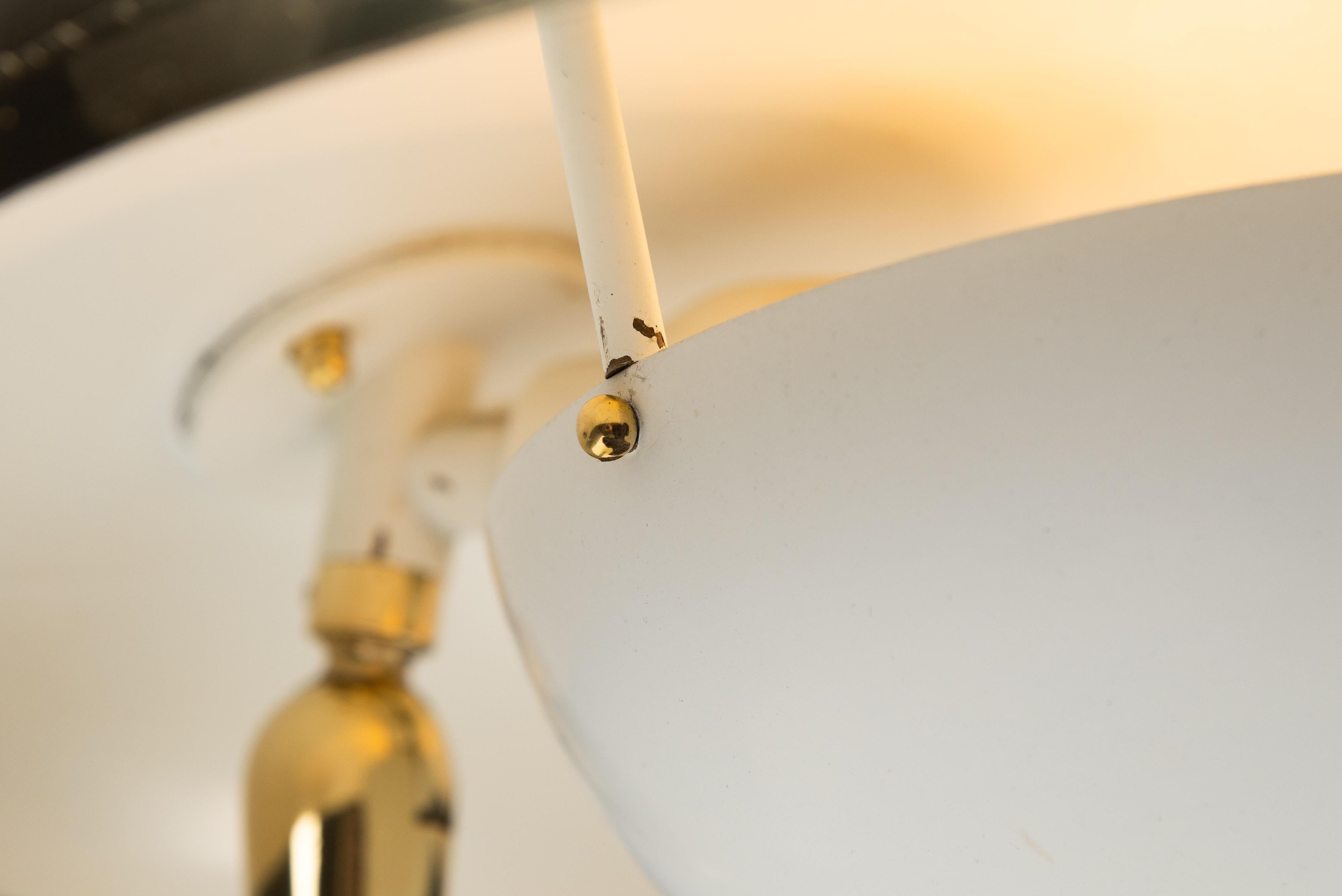 Arredoluce desk lamp in brass and leather Italy 1956 4