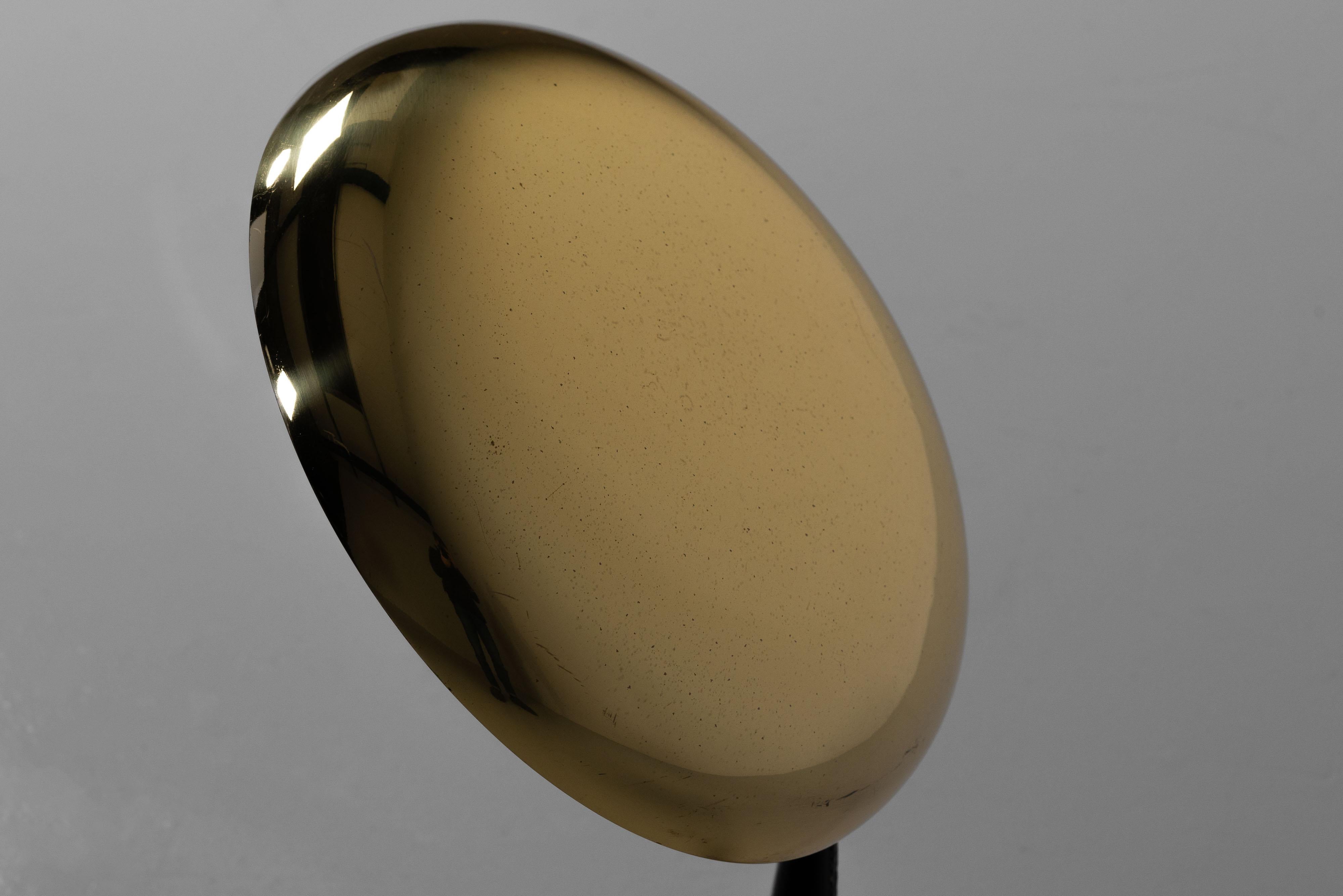 Arredoluce desk lamp in brass and leather Italy 1956 8