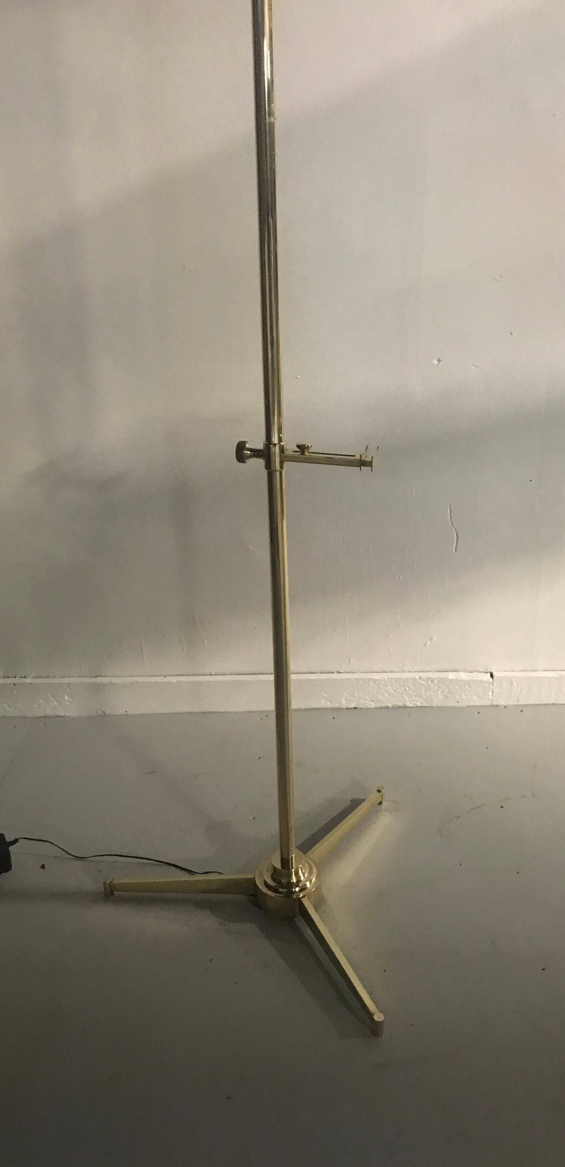 Arredoluce Easel Lamp by Angelo Lelli in Polished Brass 3