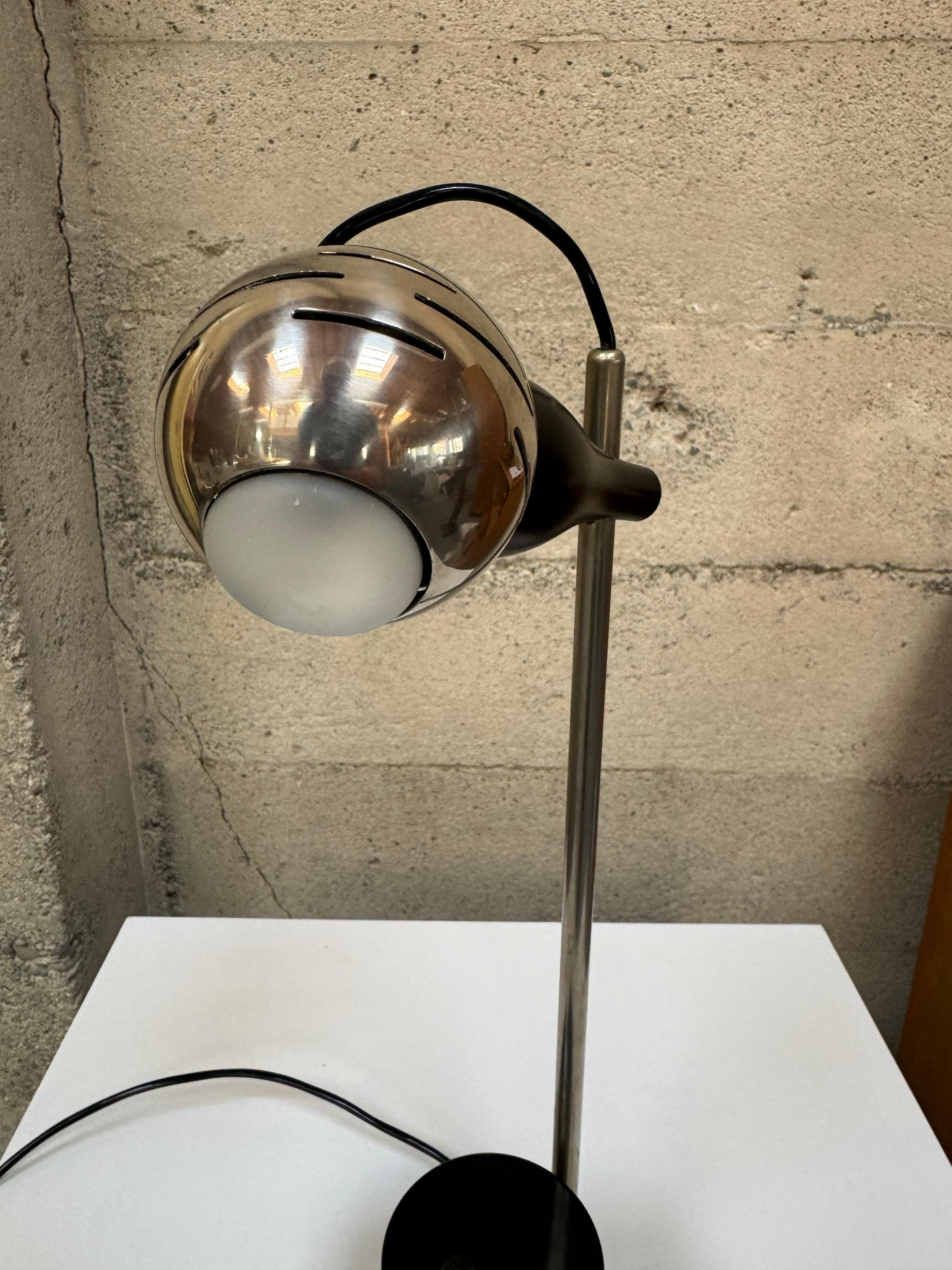 Hand-Crafted Arredoluce Eye Ball Table Lamp by Angelo Lelii Circa 1963 For Sale